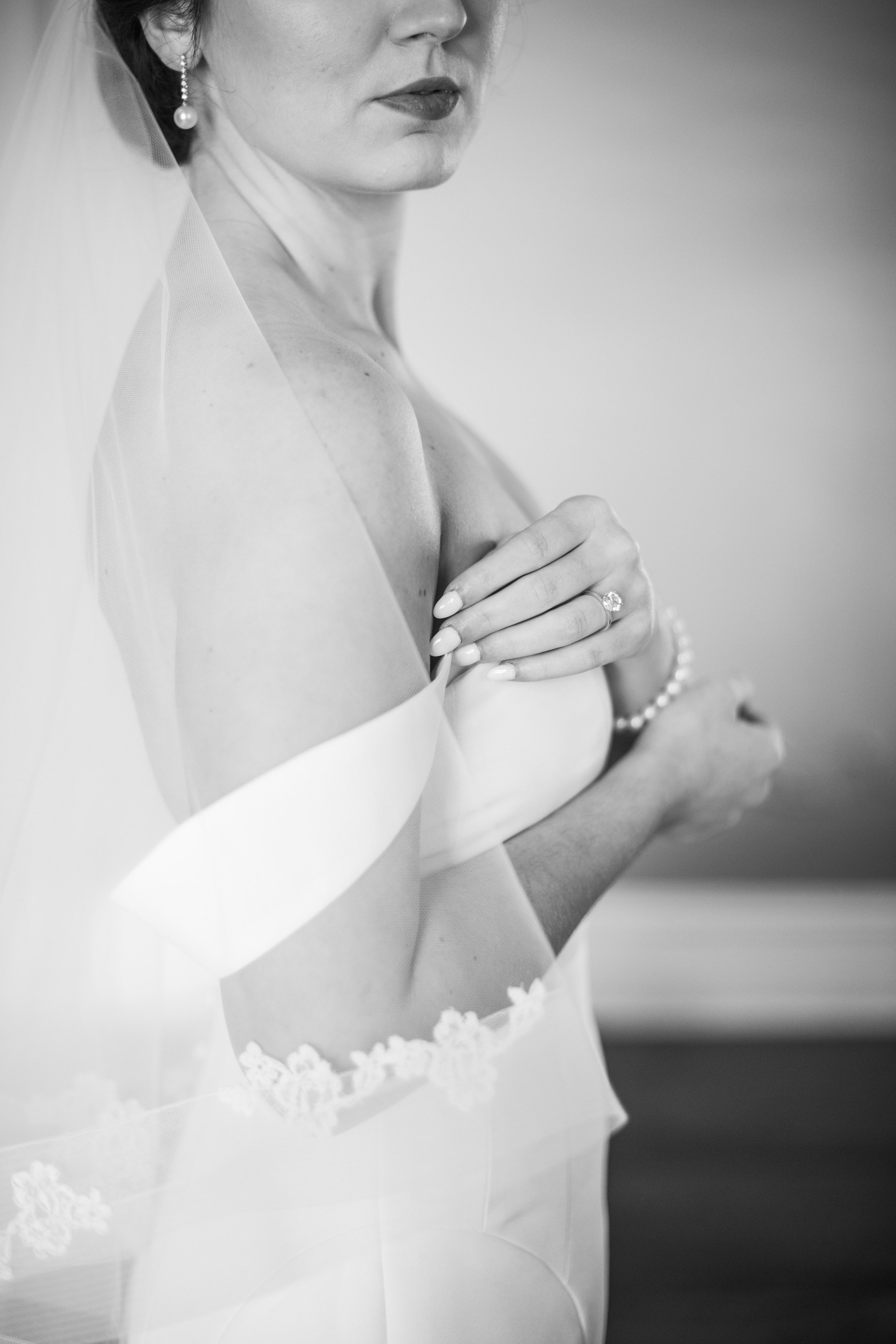 Black and White Fine Art Bridal Portraits at River Forest Manor and Marina Fancy This Photography