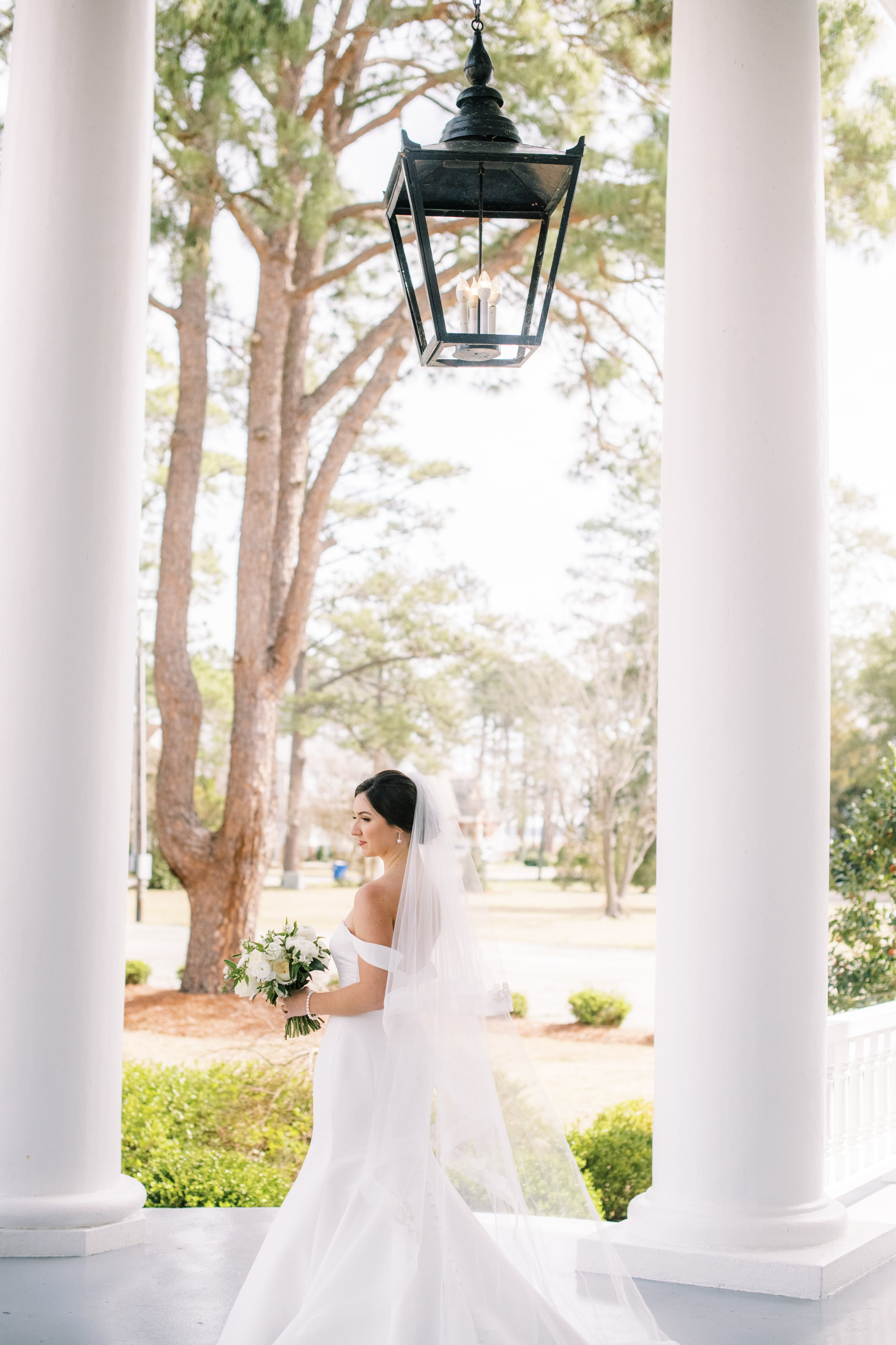 Fabulous Front Porch Bridal Portraits at River Forest Manor and Marina Fancy This Photography