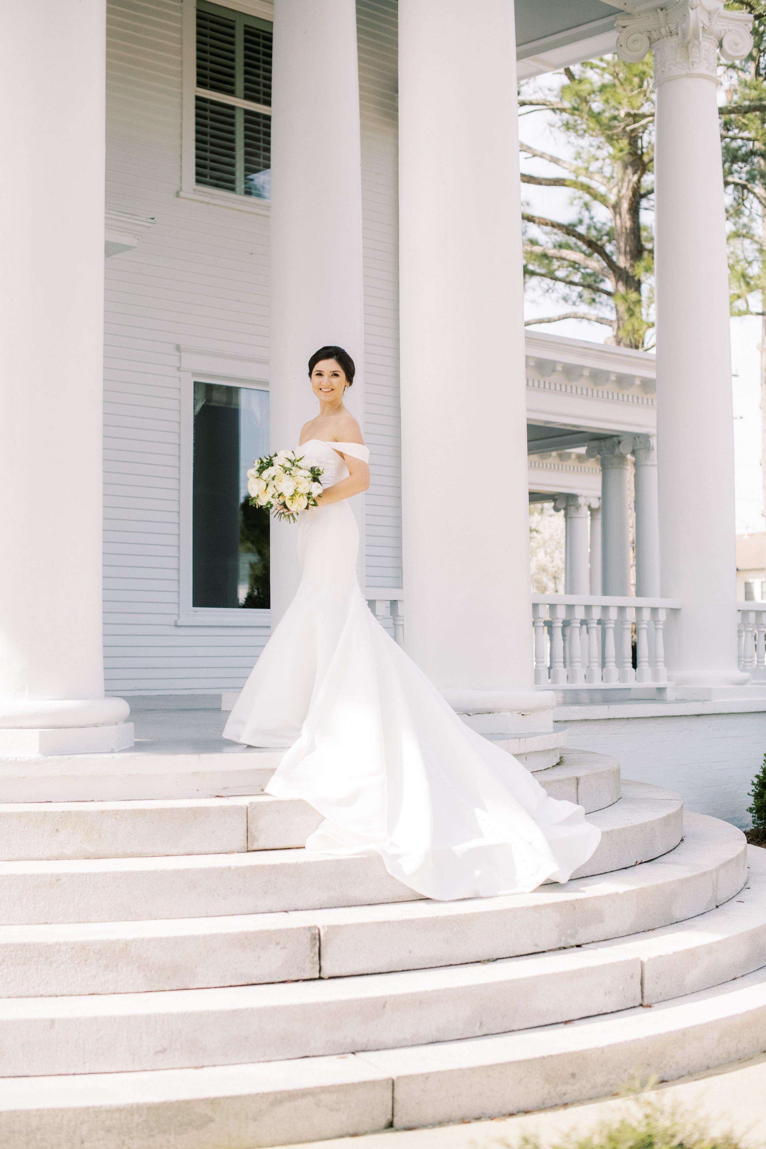 Grand Staircase Fine Art Bridal Portraits at River Forest Manor and Marina Fancy This Photography