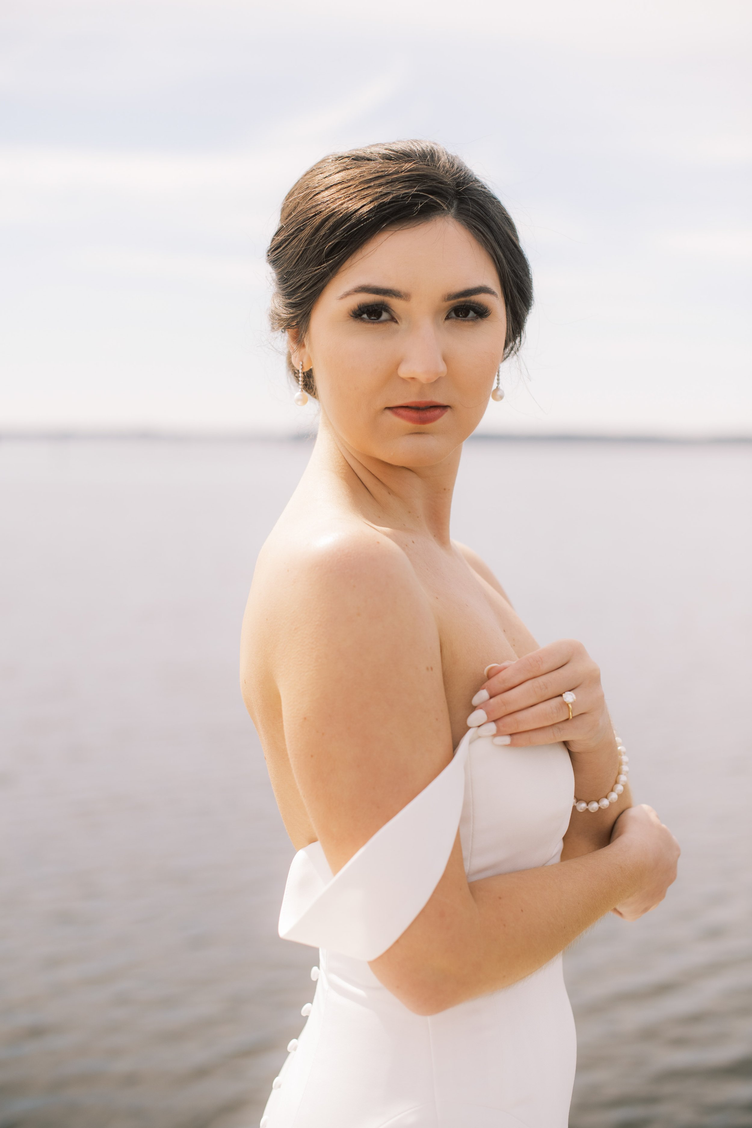 Fine Art Coastal Bridal Portraits at River Forest Manor and Marina Fancy This Photography