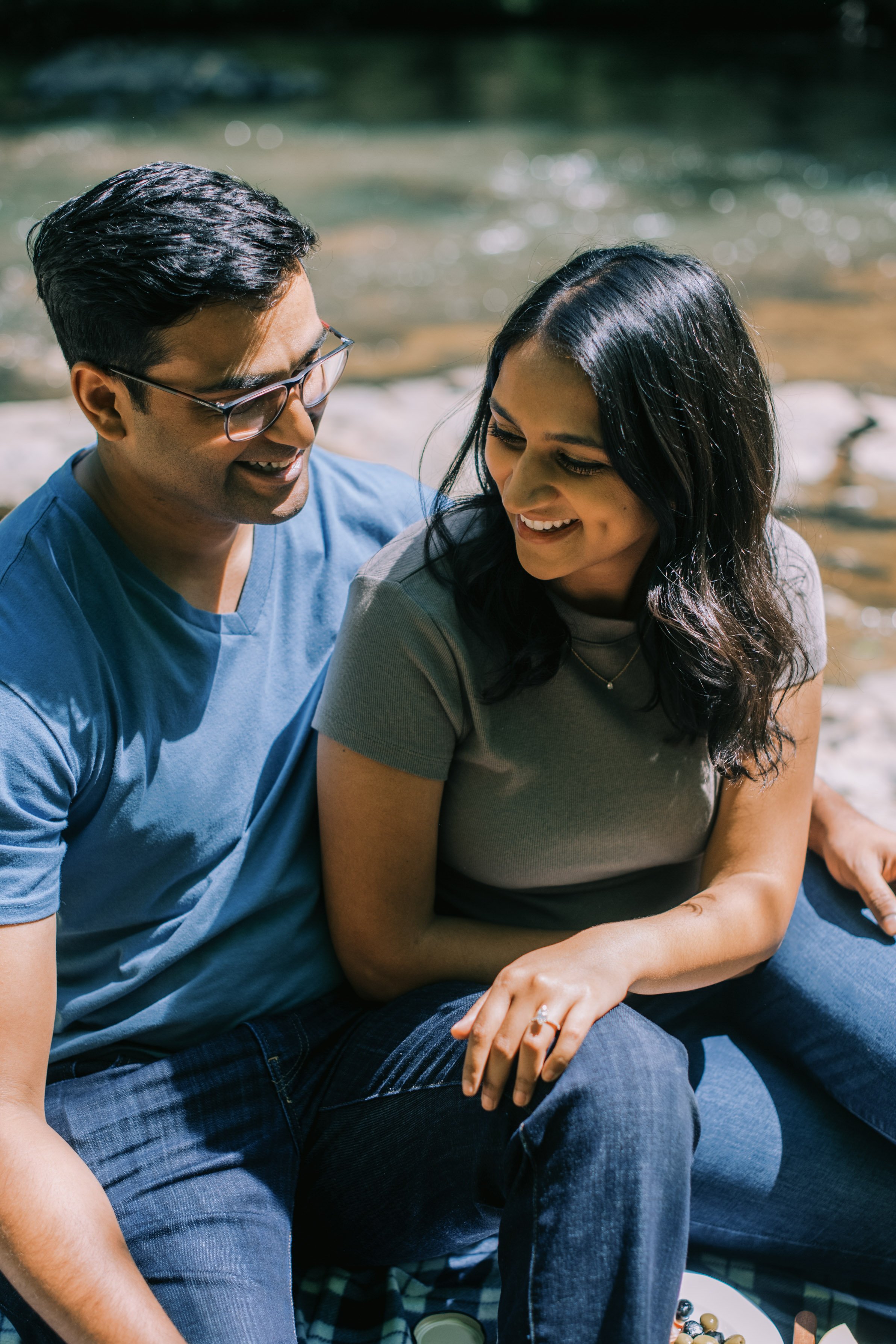 Beautiful Authentic Proposal Eno River Engagement Photos Durham NC Fancy This Photography