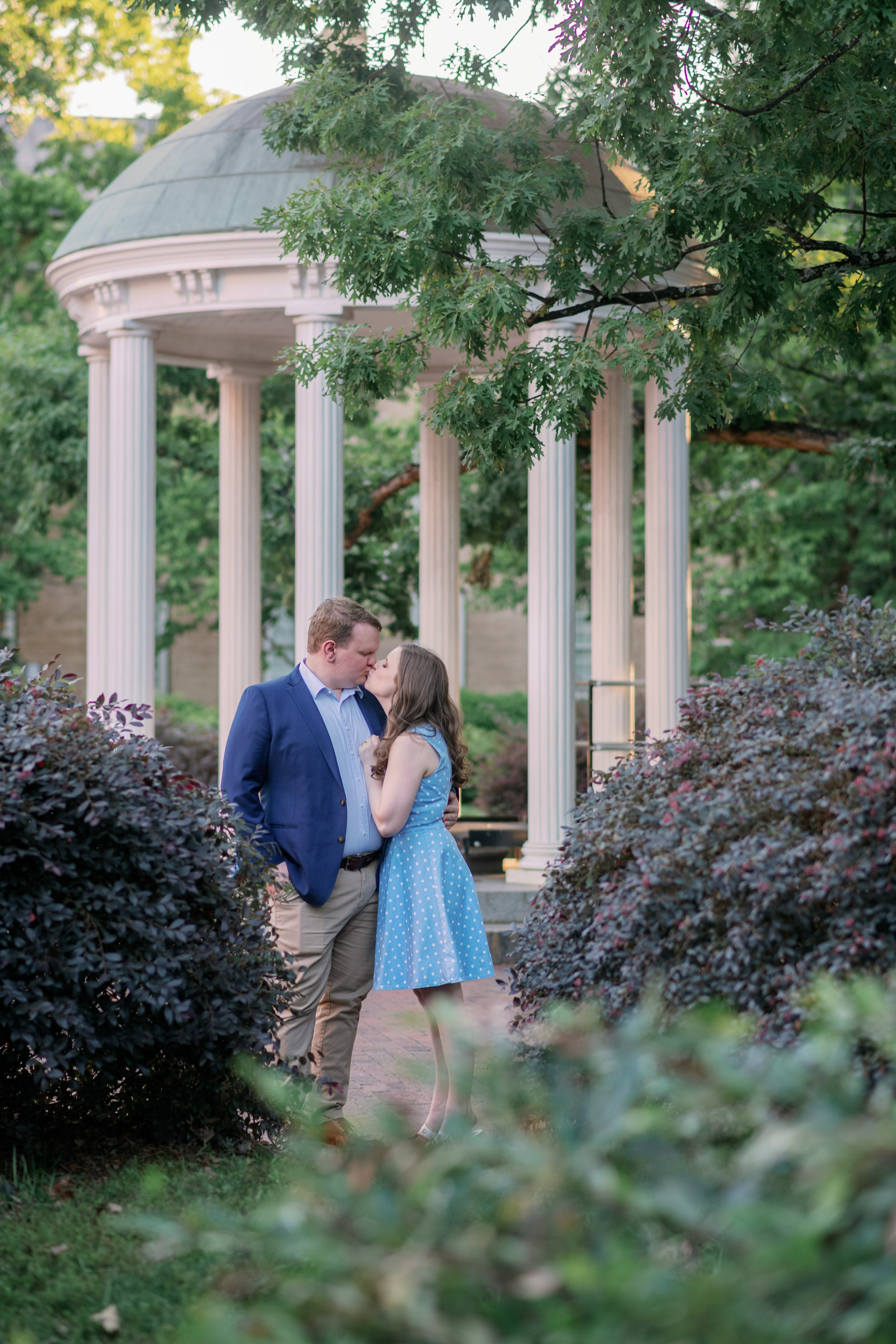 North Carolina Engagement Photos Old Well UNC Chapel Hill Engagement Photos Fancy This Photography