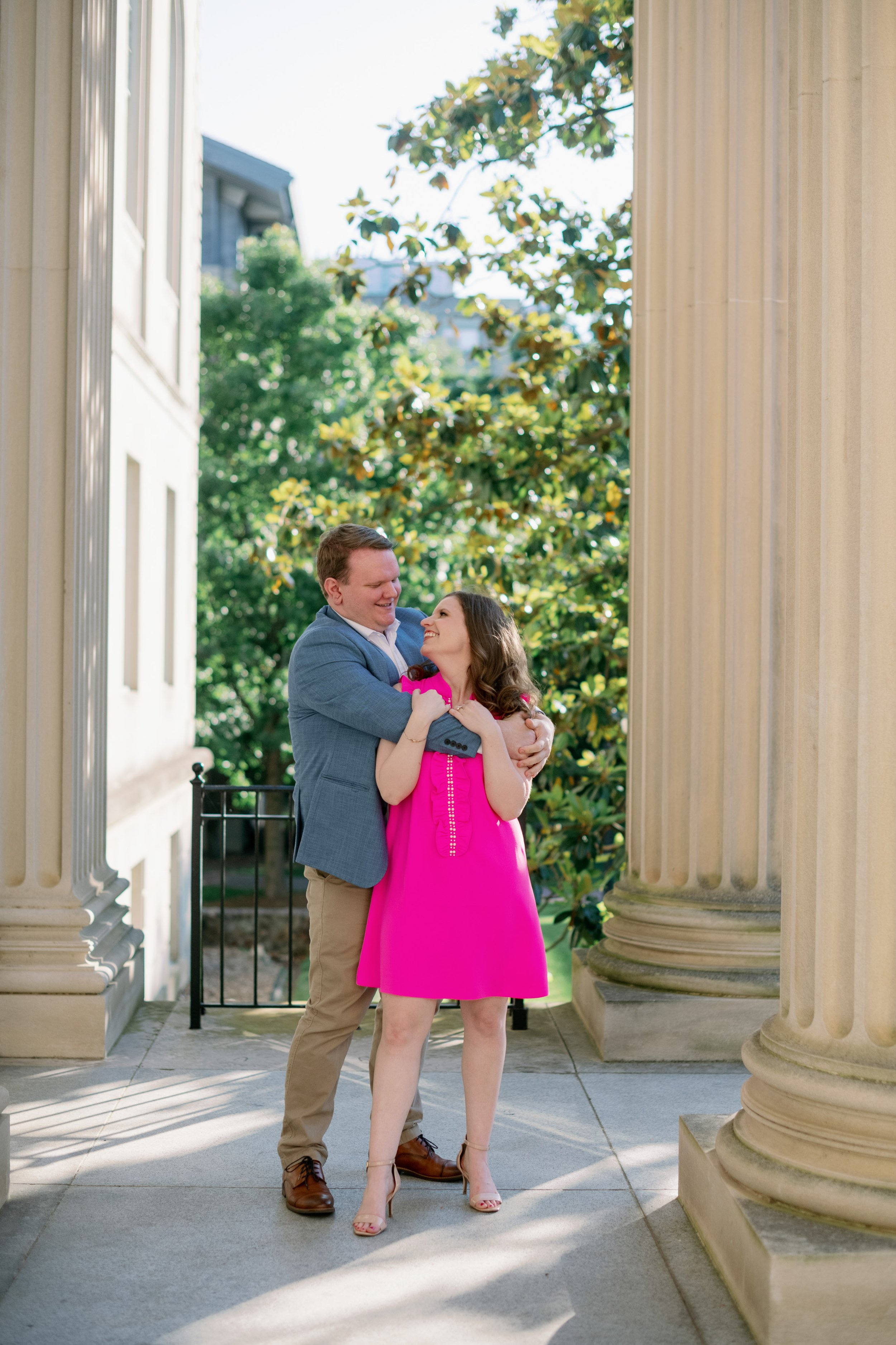 South Building Columns UNC Chapel Hill Engagement Photos Fancy This Photography