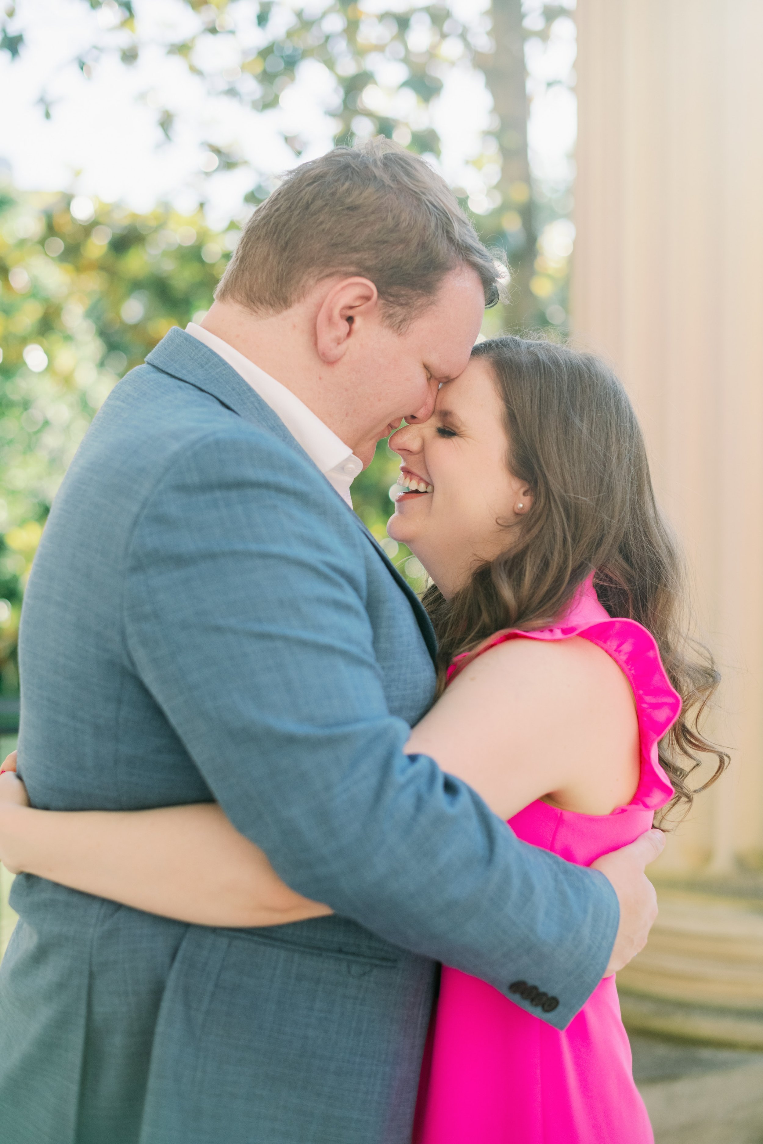 Golden Hour South Building UNC Chapel Hill Engagement Photos Fancy This Photography