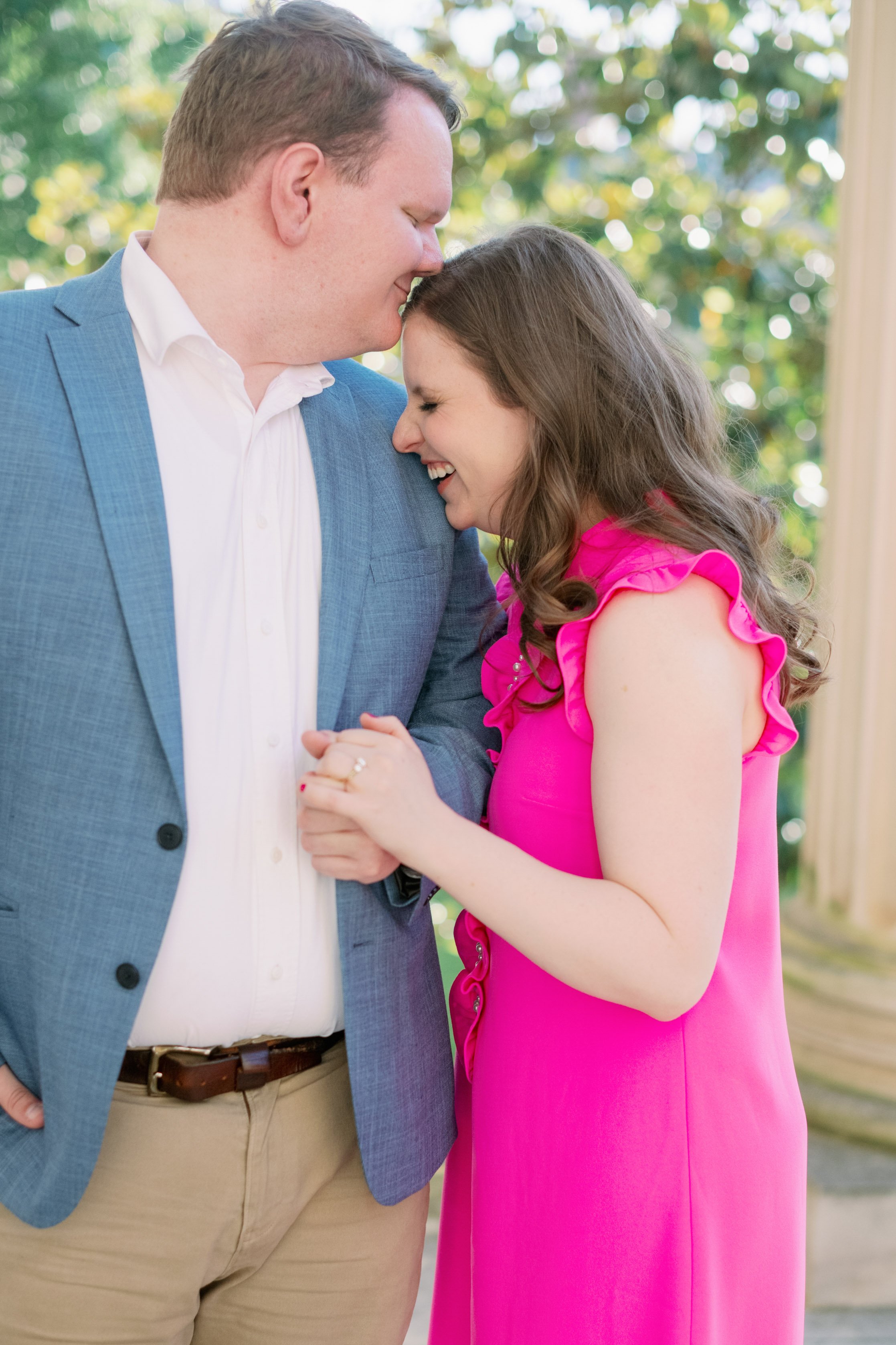 College Sweethearts at South Building UNC Chapel Hill Engagement Photos Fancy This Photography