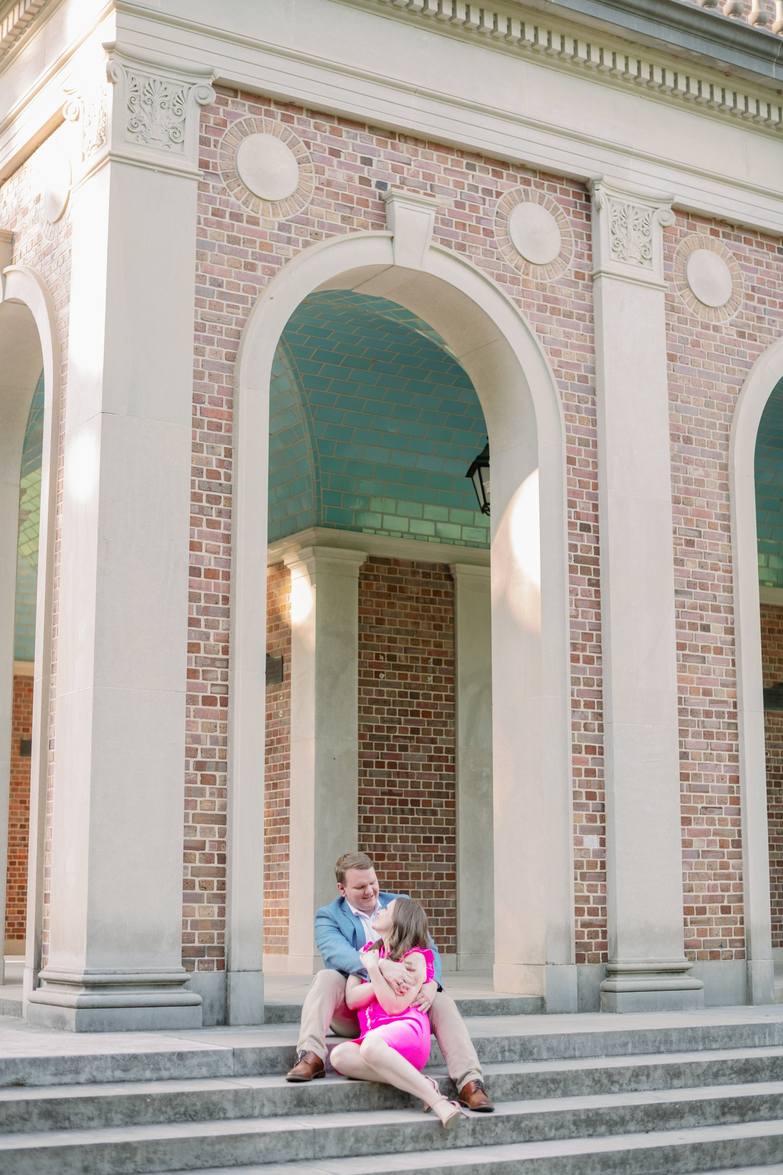 Beautiful Bell Tower Couple UNC Chapel Hill Engagement Photos Fancy This Photography