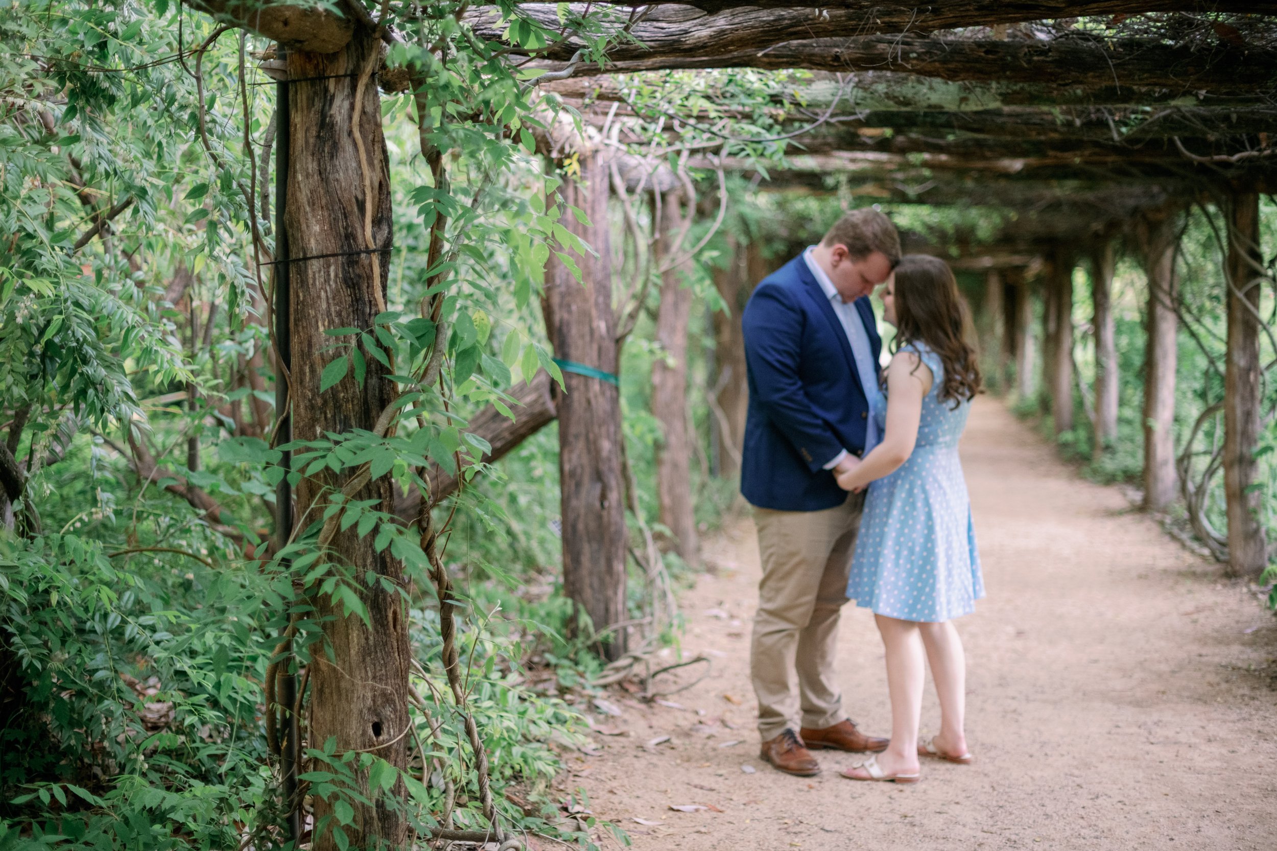 Coker Arboretum in Spring UNC Chapel Hill Engagement Photos Fancy This Photography 