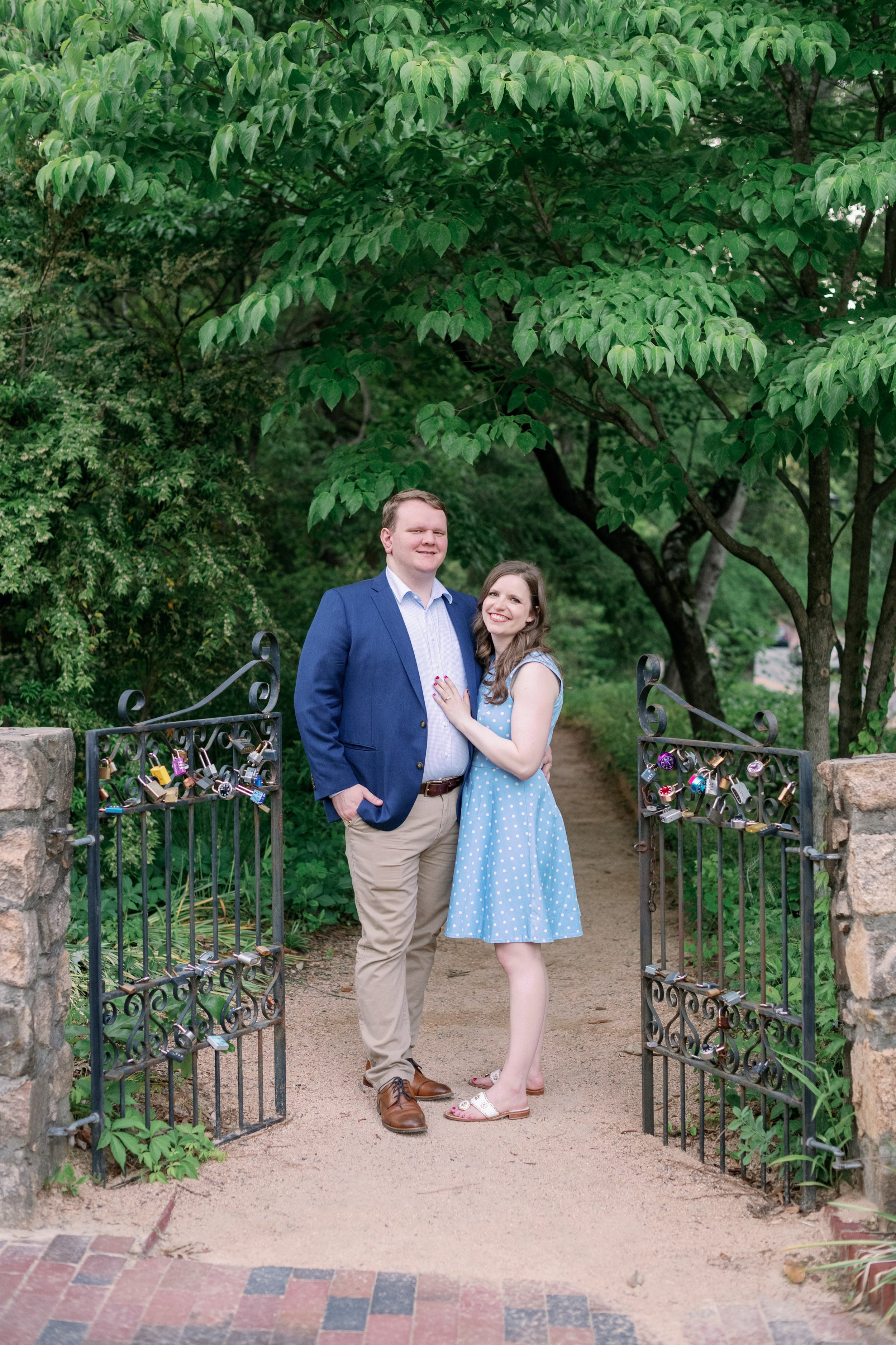 Coker Arboretum Garden Gate UNC Chapel Hill Engagement Photos Fancy This Photography