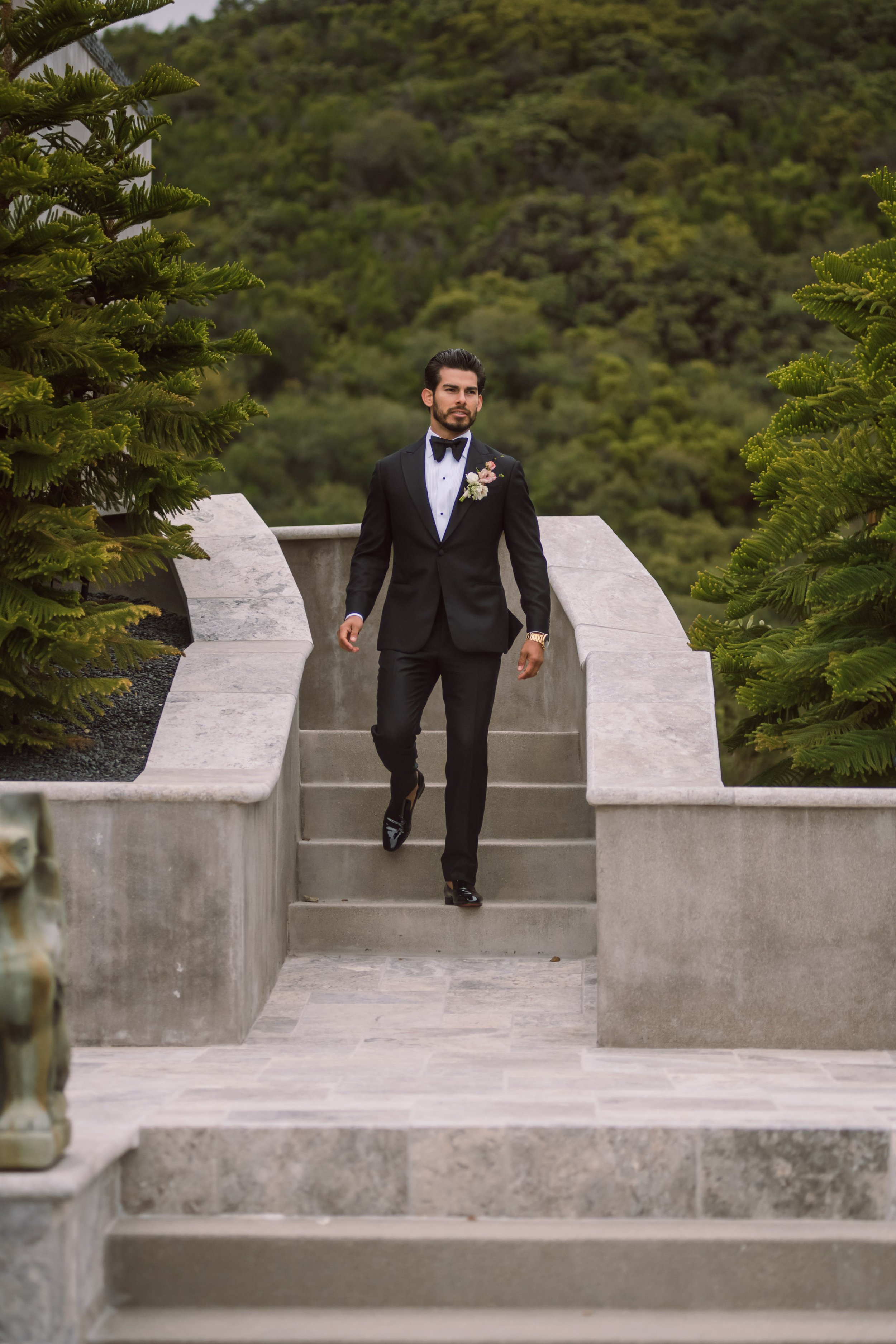 Groom Marble Staircase Stone Mountain Estates Wedding Venue Fancy This Photography