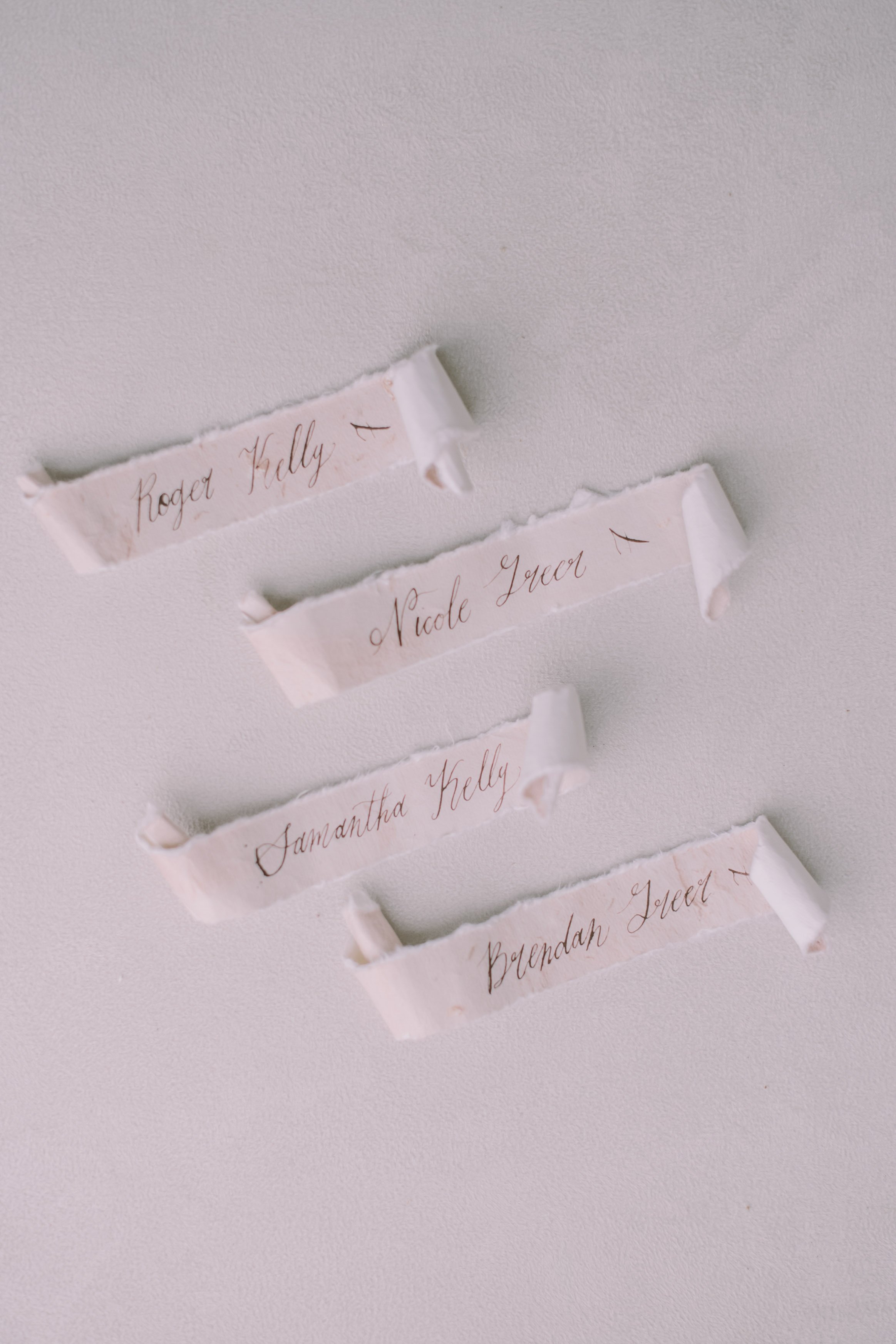 Scroll Place Cards Stone Mountain Estates Wedding Venue Fancy This Photography