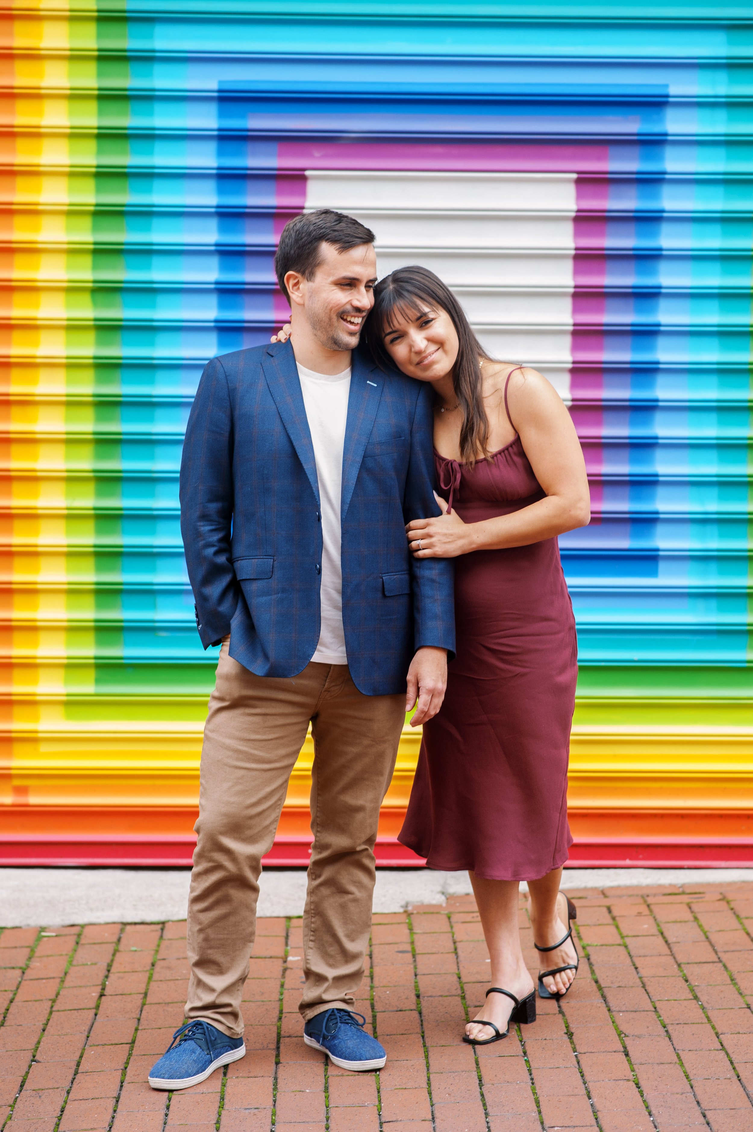 Love Mural Colorful Washington DC Engagement Photos Fancy This Photography