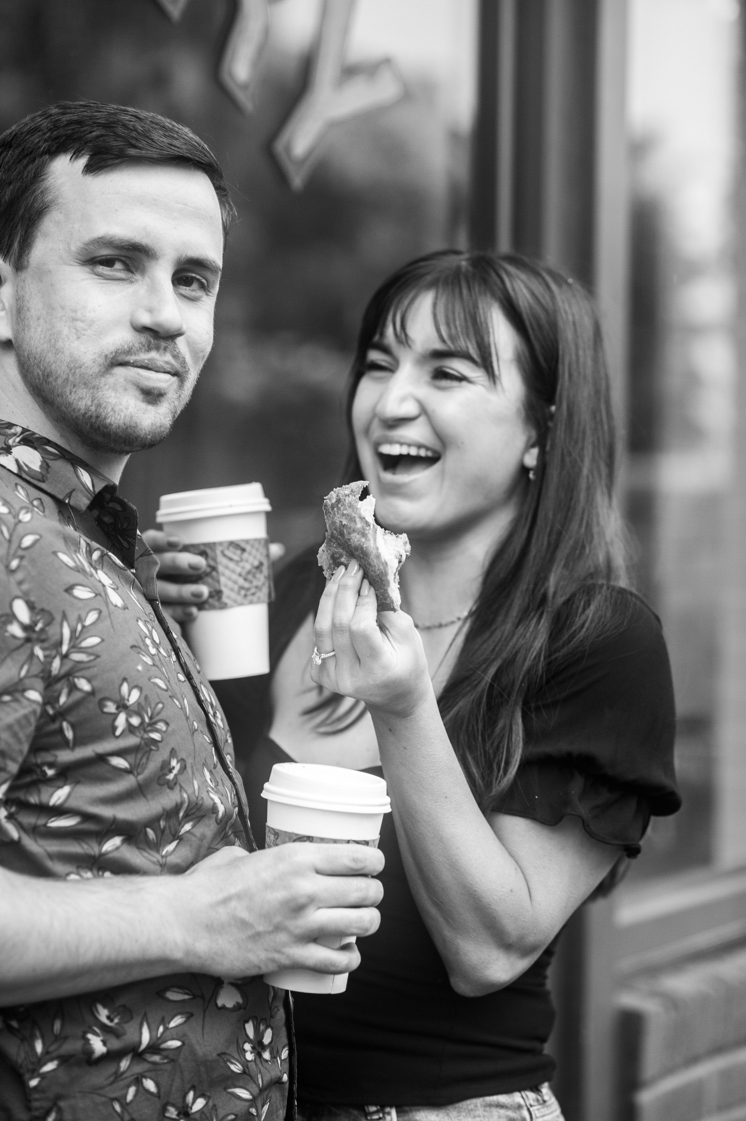 Fun at Le Caprice DC Cafe Bakery Washington DC Engagement Photos Fancy This Photography