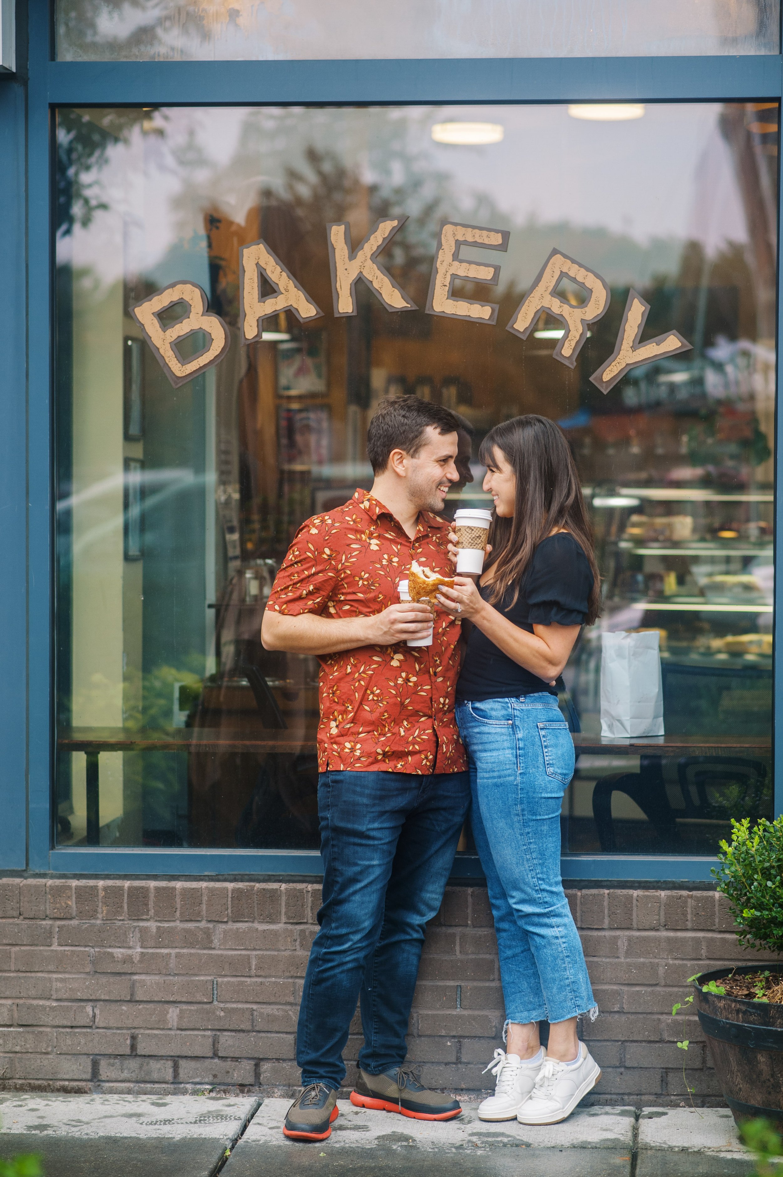 Coffee and Croissants Le Caprice DC Cafe Bakery Washington DC Engagement Photos Fancy This Photography