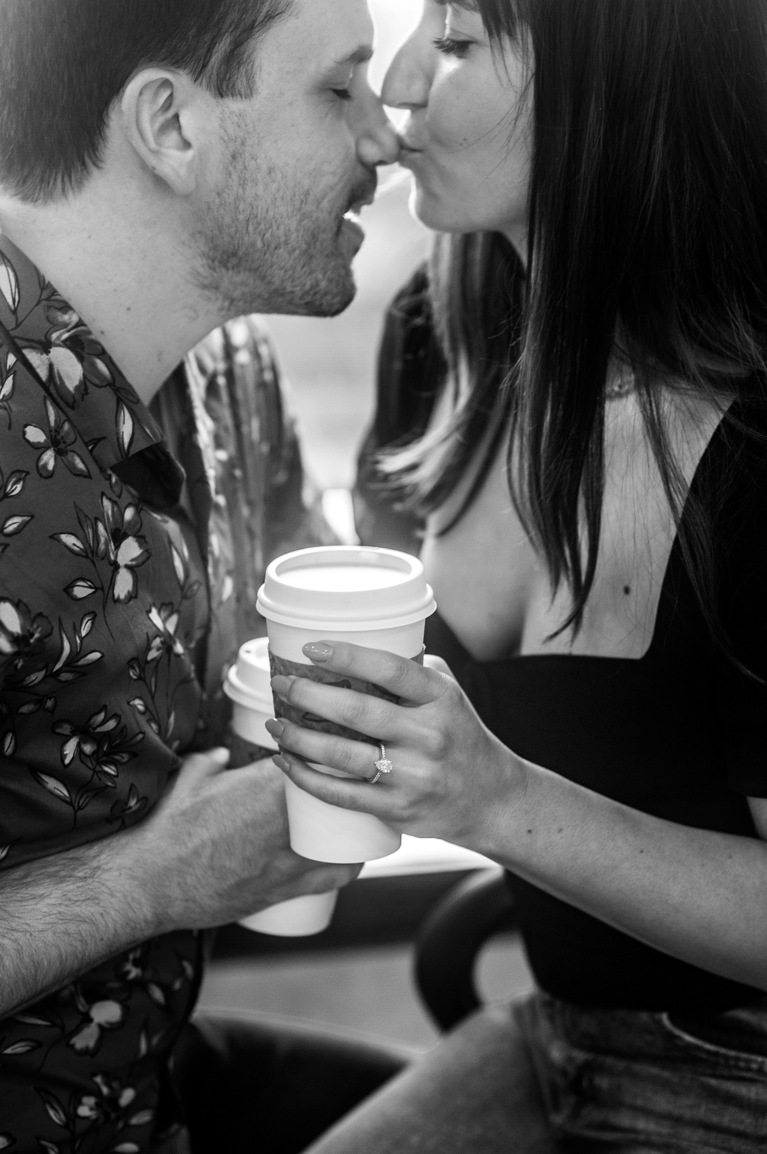 Coffee Kiss Ring Le Caprice DC Cafe Bakery Washington DC Engagement Photos Fancy This Photography