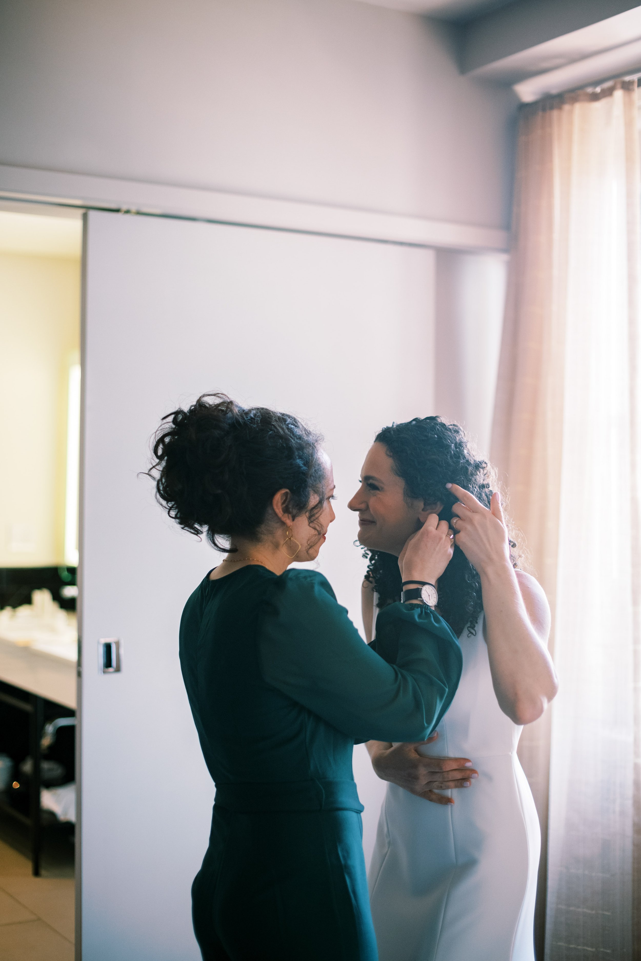 Bride Getting Ready at 21c Museum Hotel Durham Wedding Fancy This Photography