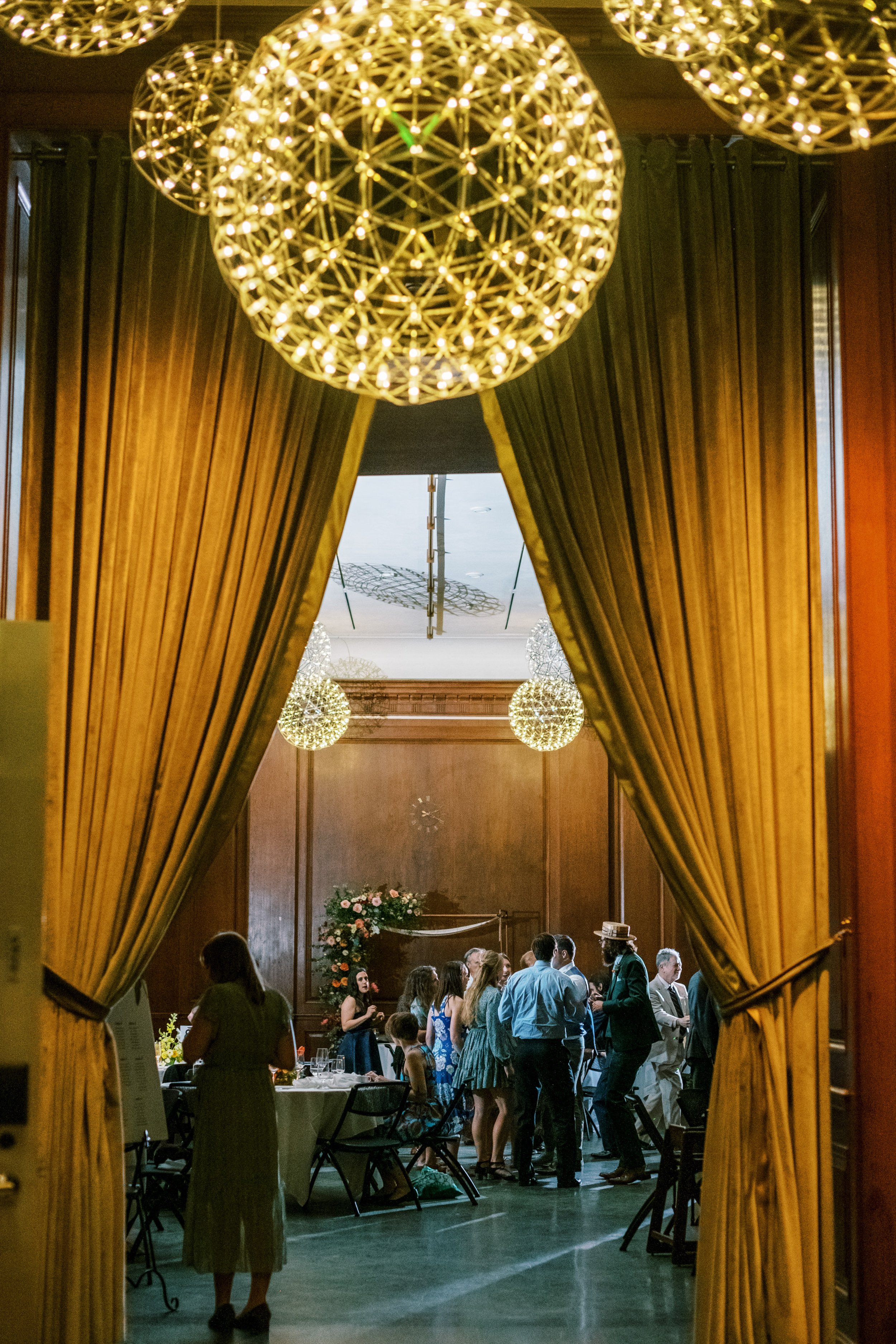 Chandeliers Main Gallery at 21c Museum Hotel Durham Wedding Fancy This Photography 