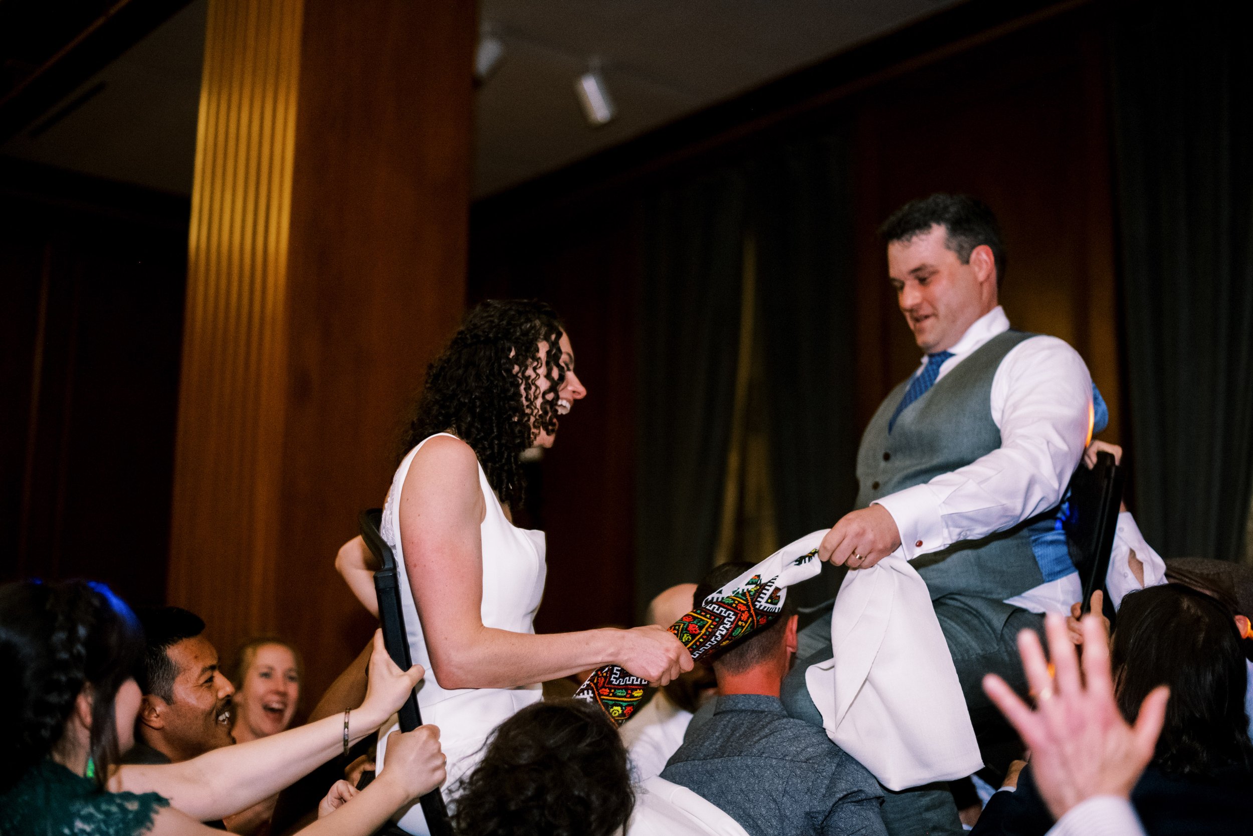 Bride and Groom Dancing at 21c Museum Hotel Durham Wedding Fancy This Photography 