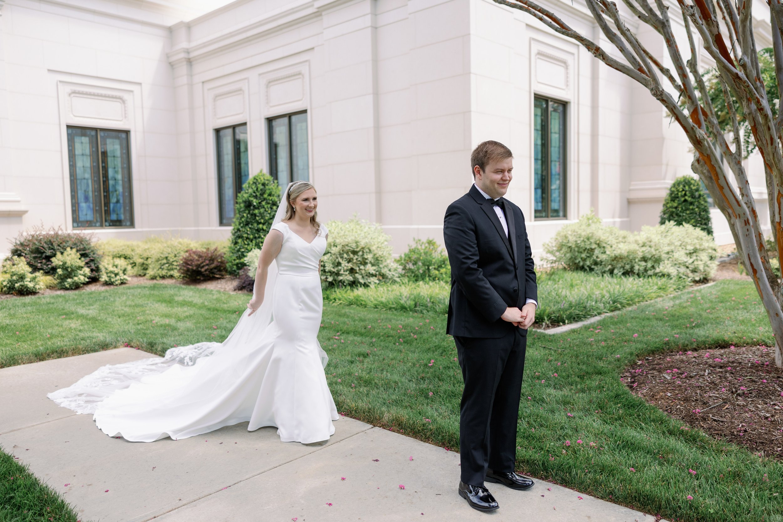 First Look Wedding at The Carolina Inn Fancy This Photography