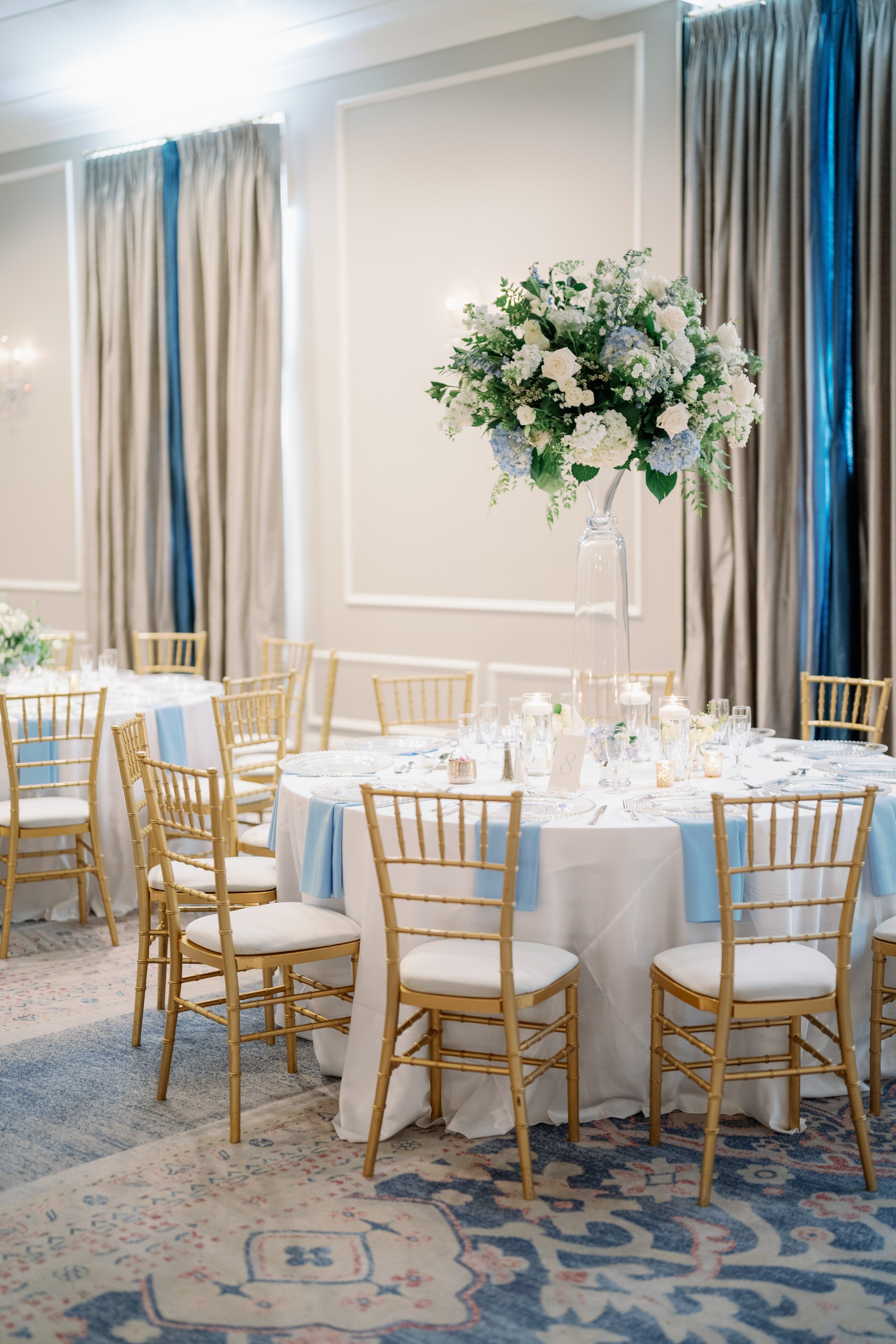 Table Decor and Design for Wedding at The Carolina Inn