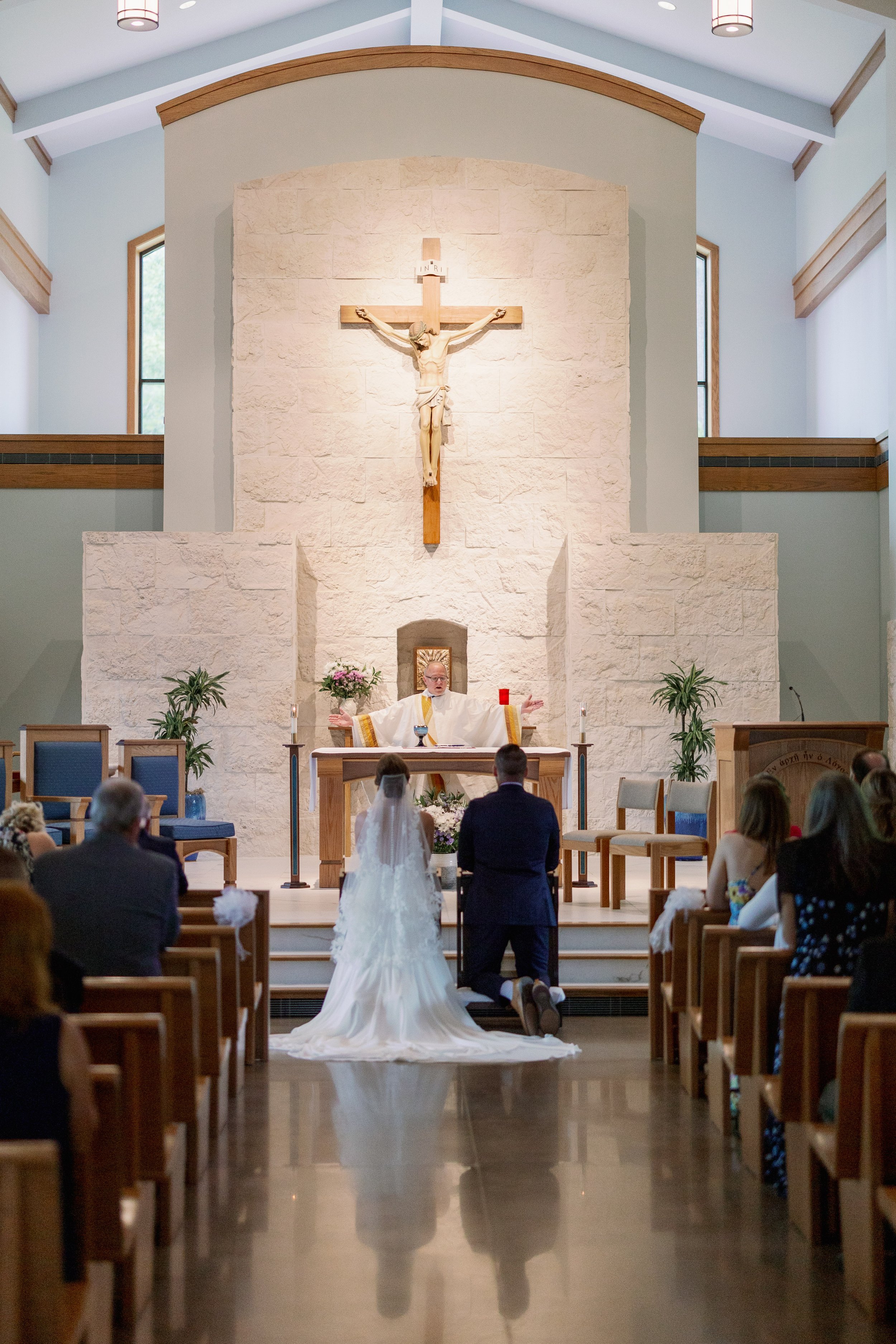 Wedding Ceremony Holy Infant Catholic Church Durham North Carolina Fancy This Photography