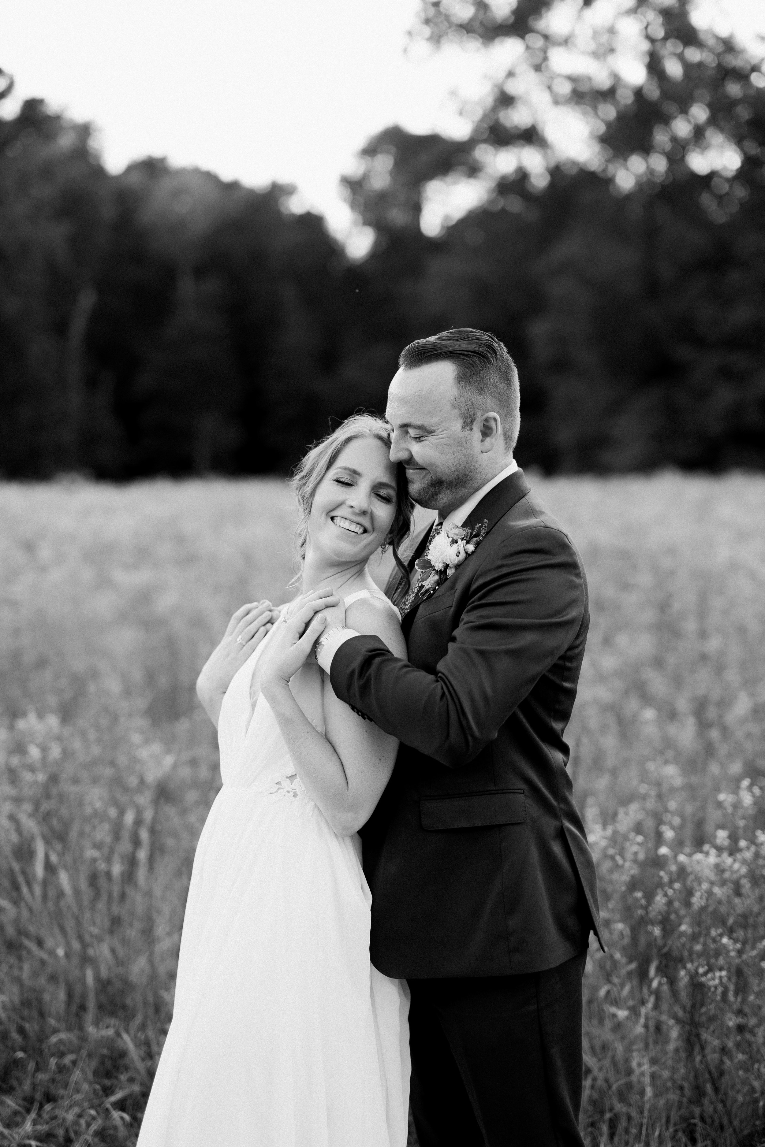 Black and White Embrace Lavender Wedding Chapel Hill North Carolina Fancy This Photography