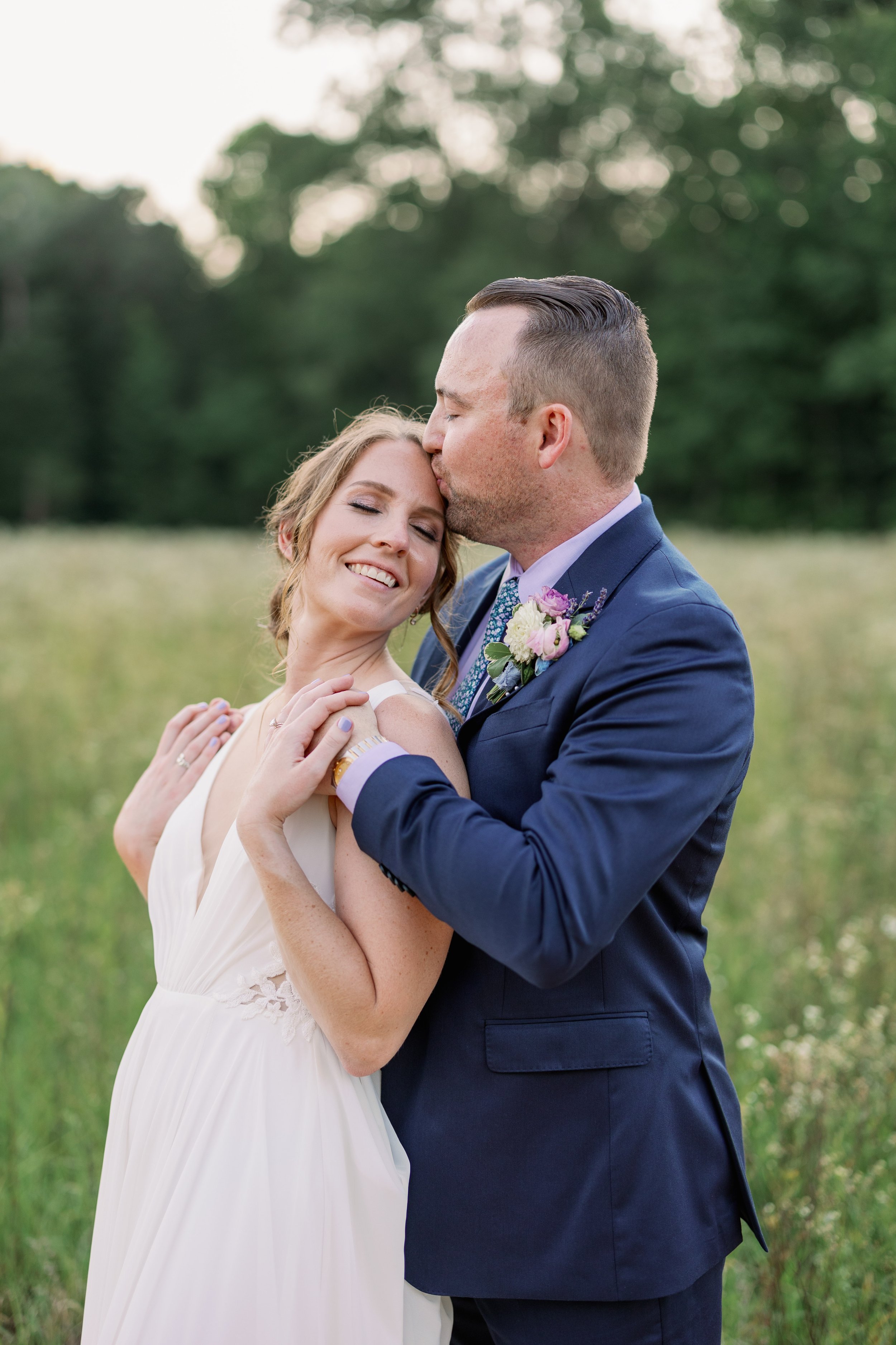 Just Married Lavender Wedding in Chapel Hill North Carolina Fancy This Photography