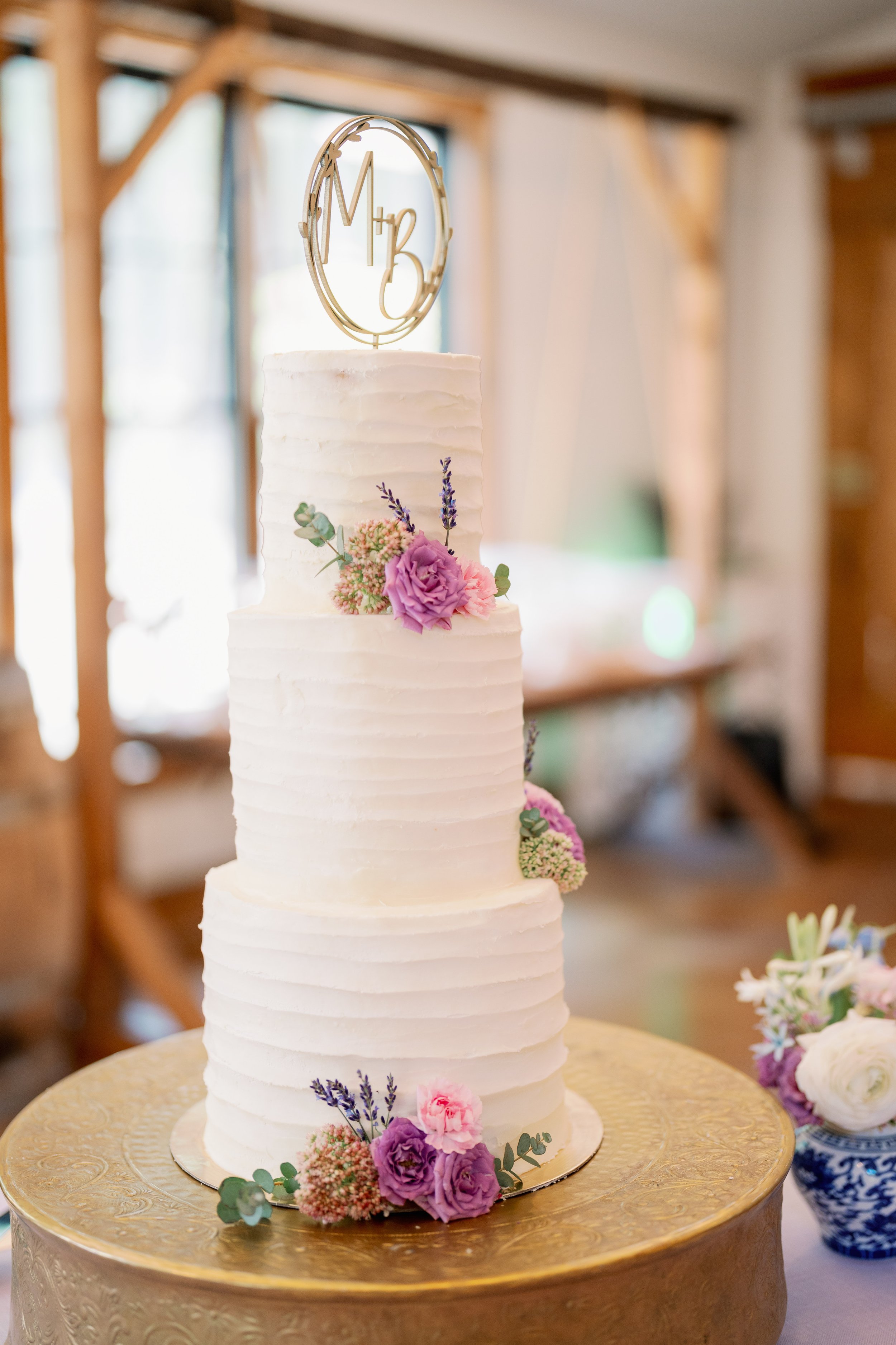 Cake Lavender Wedding in Chapel Hill North Carolina 