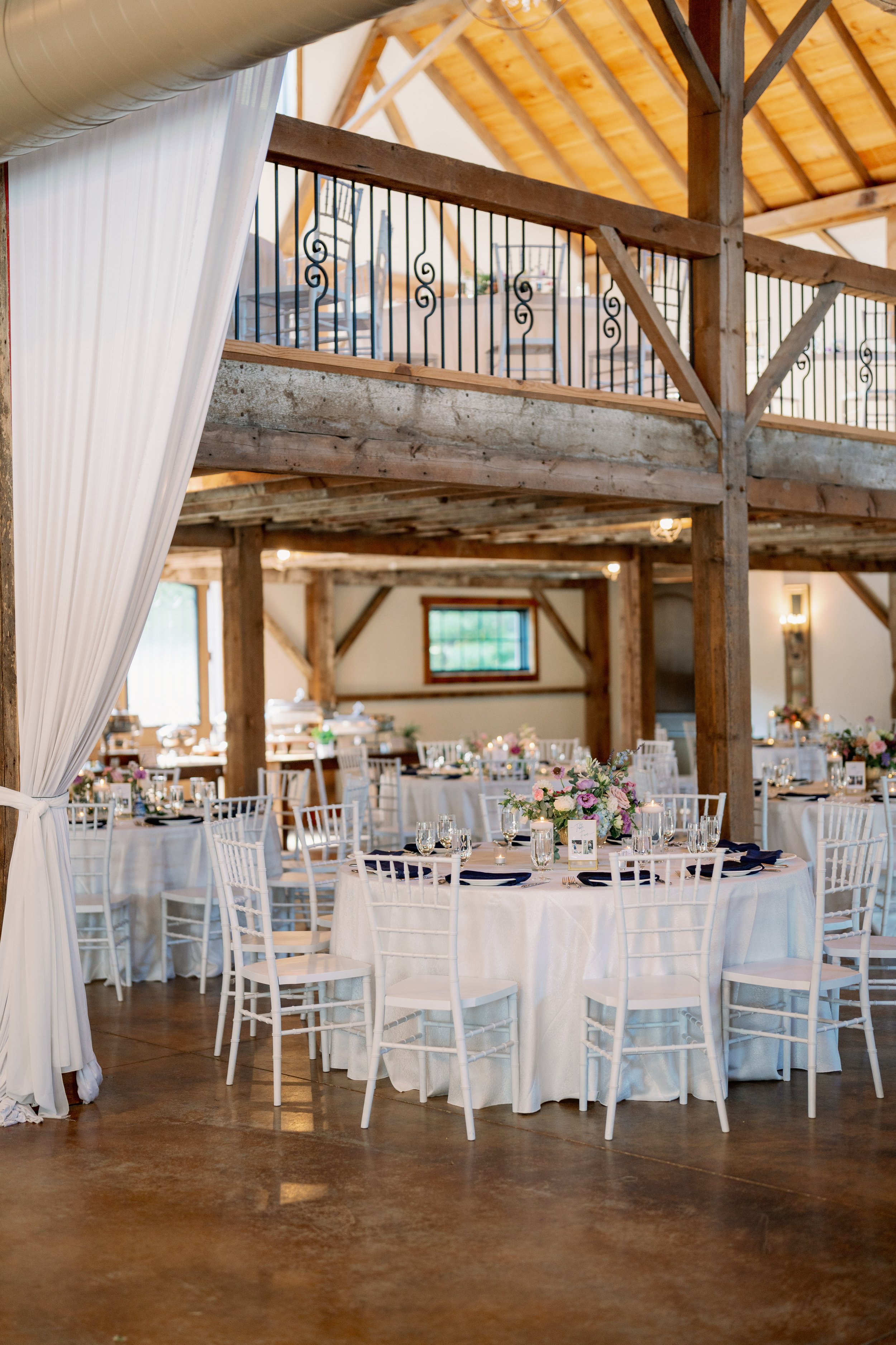 Reception Design Lavender Wedding in Chapel Hill North Carolina 