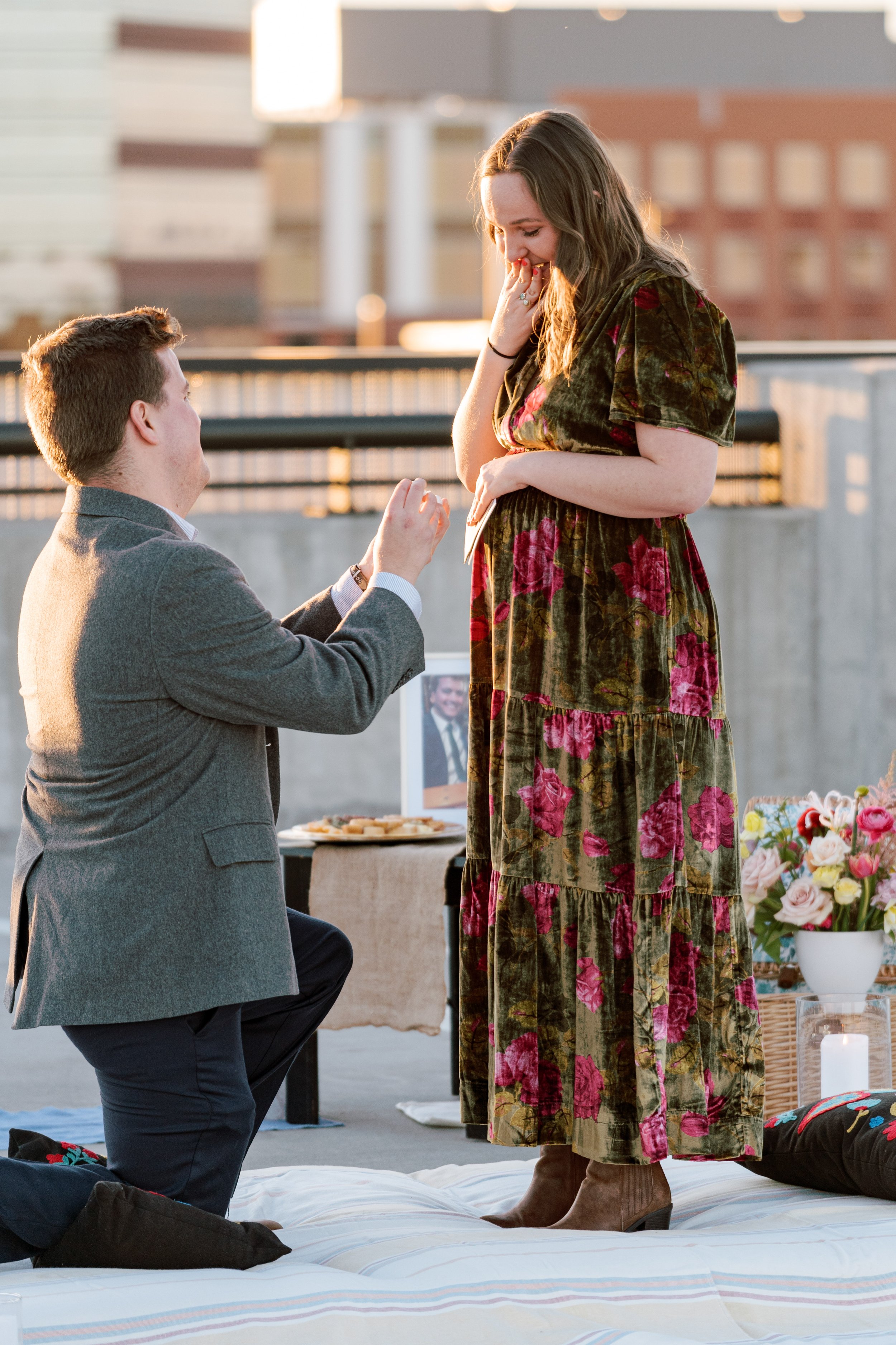 Candid Reaction Surprise Proposal in Durham NC Fancy This Photography
