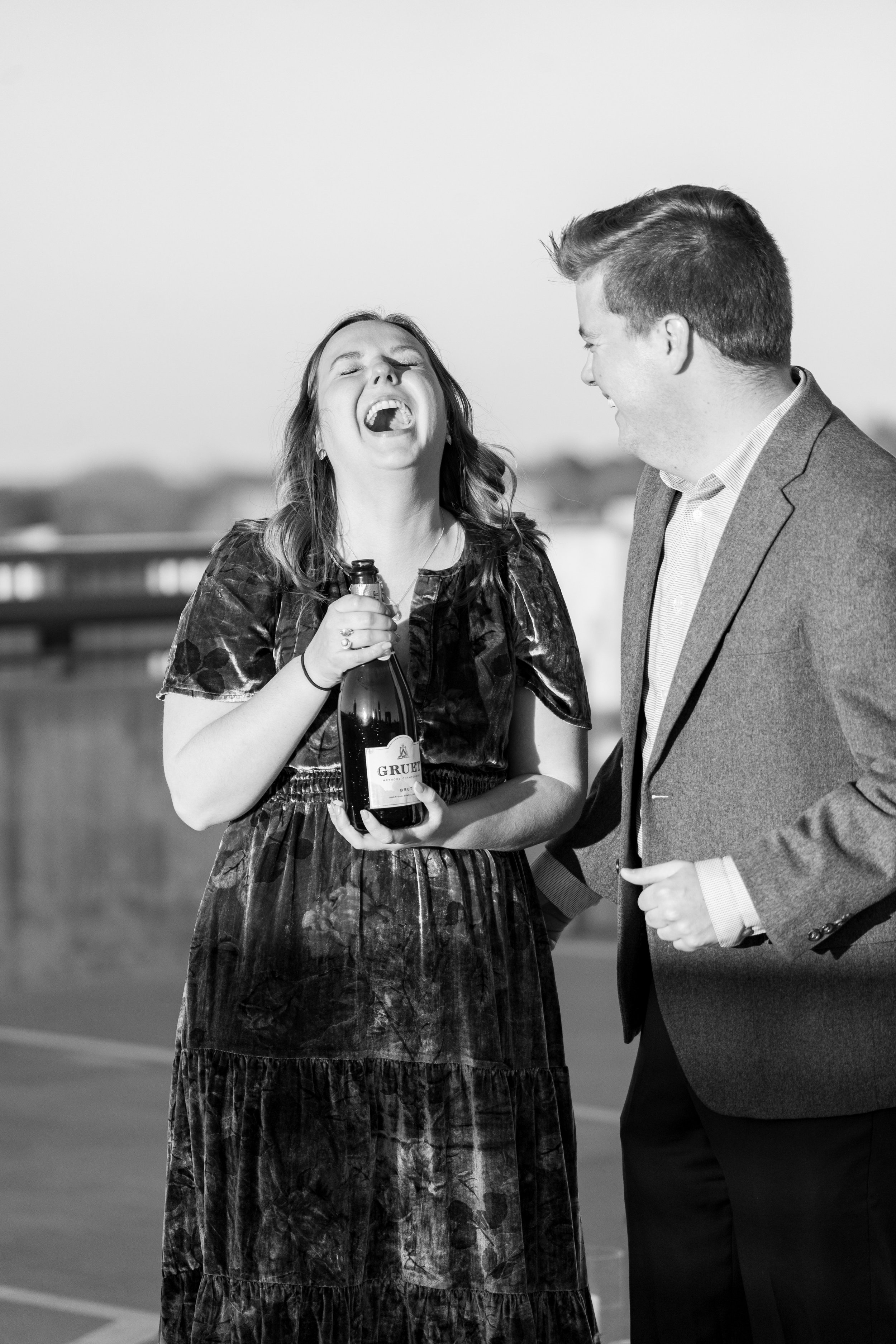 Candid Laughter Surprise Proposal in Durham NC Fancy This Photography