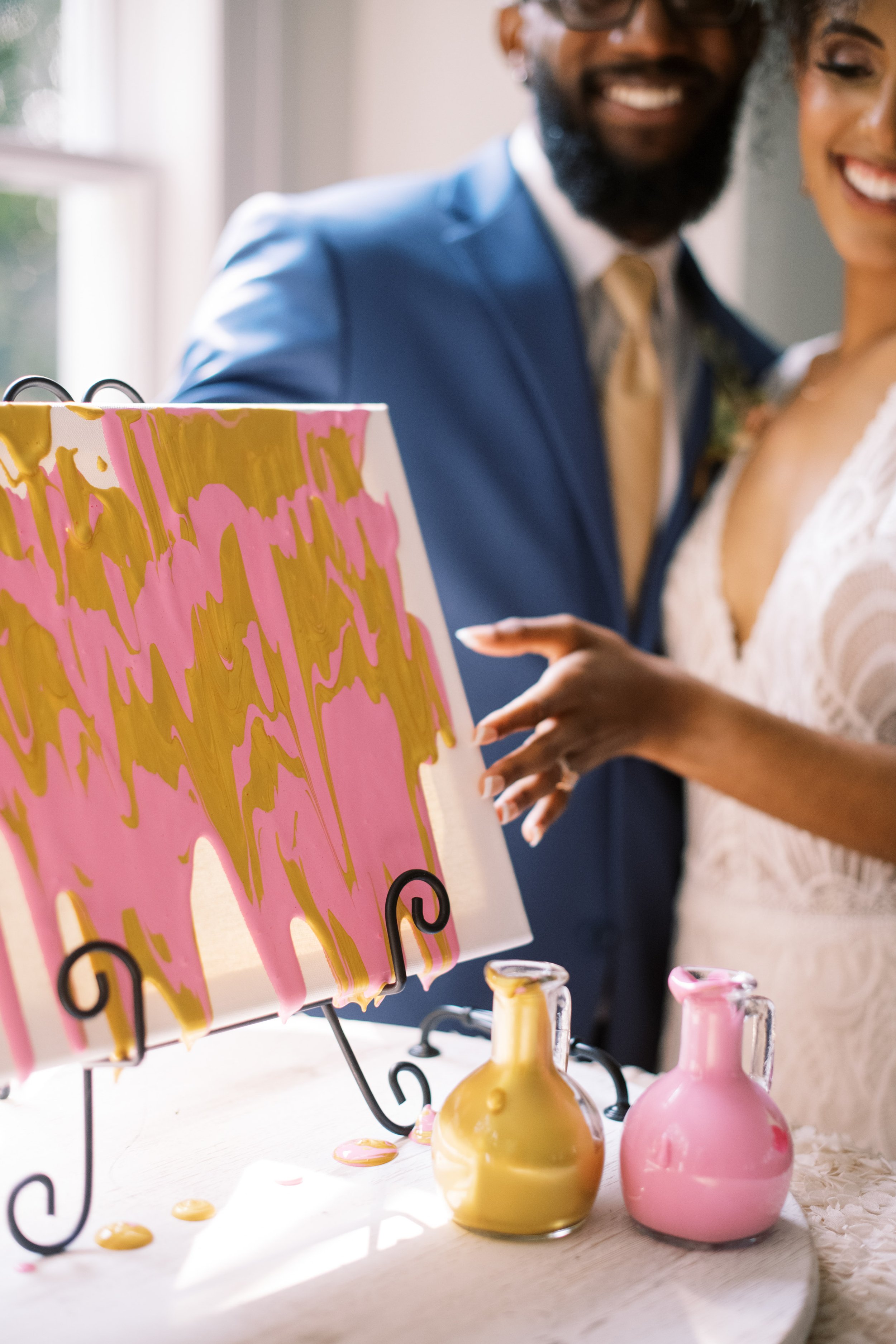 Painting Ceremony The McAlister-Leftwich House Wedding Venue Fancy This Photography