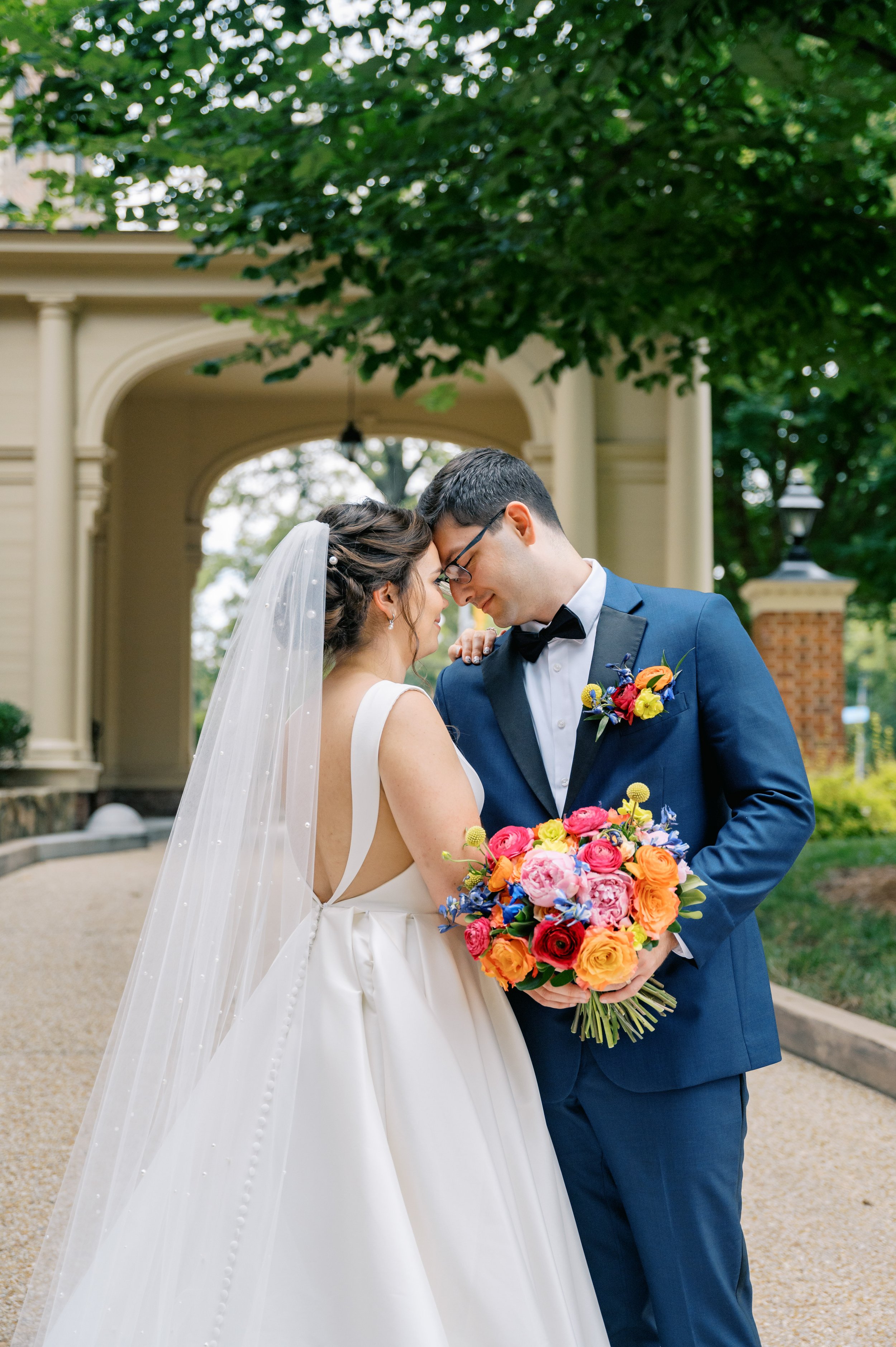 Colorful Bride and Groom UNC Chapel Hill Wedding at The Carolina Inn Fancy This Photography