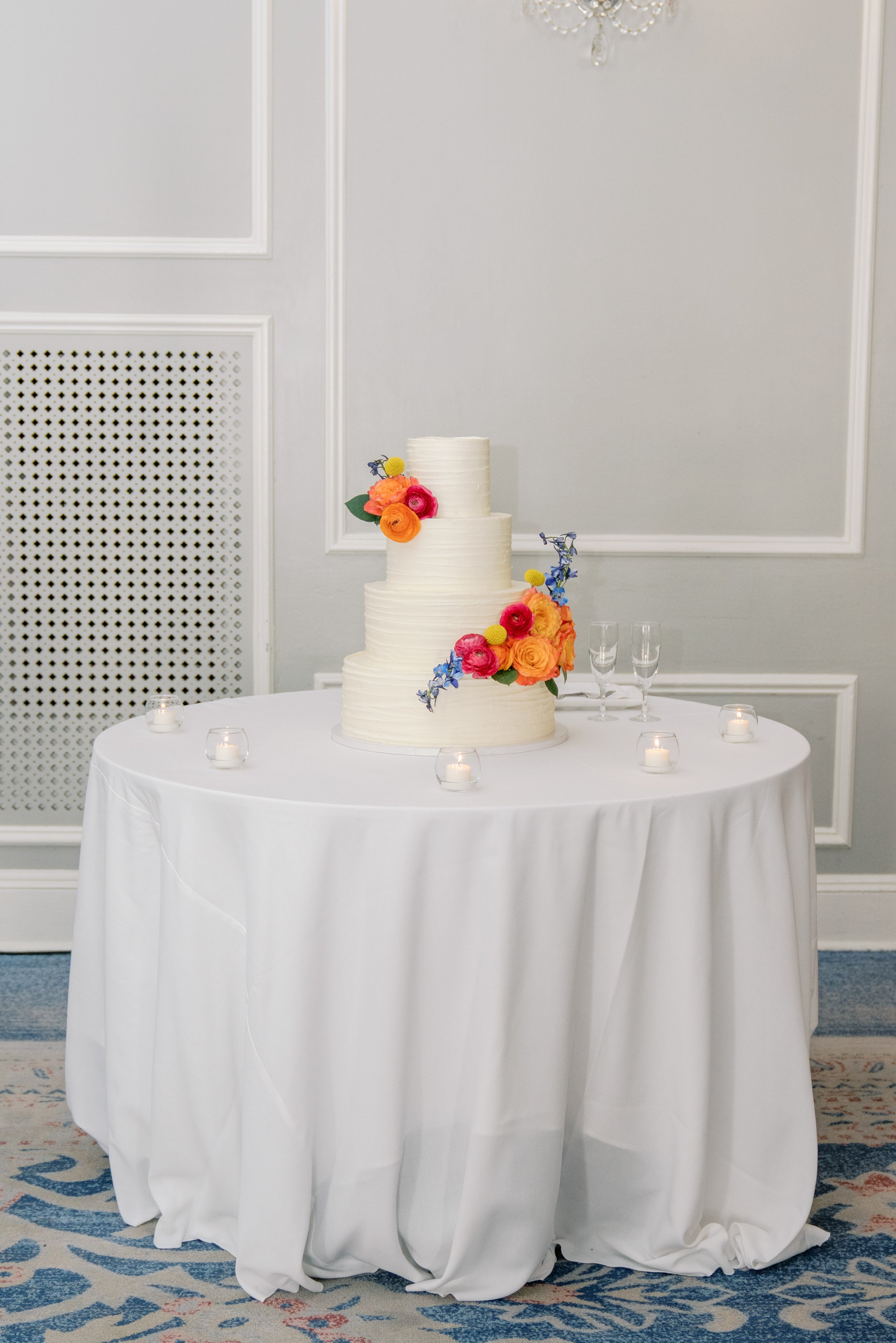 Colorful Wedding Cake S Richardson Cakes UNC Chapel Hill Wedding at The Carolina Inn Fancy This Photography