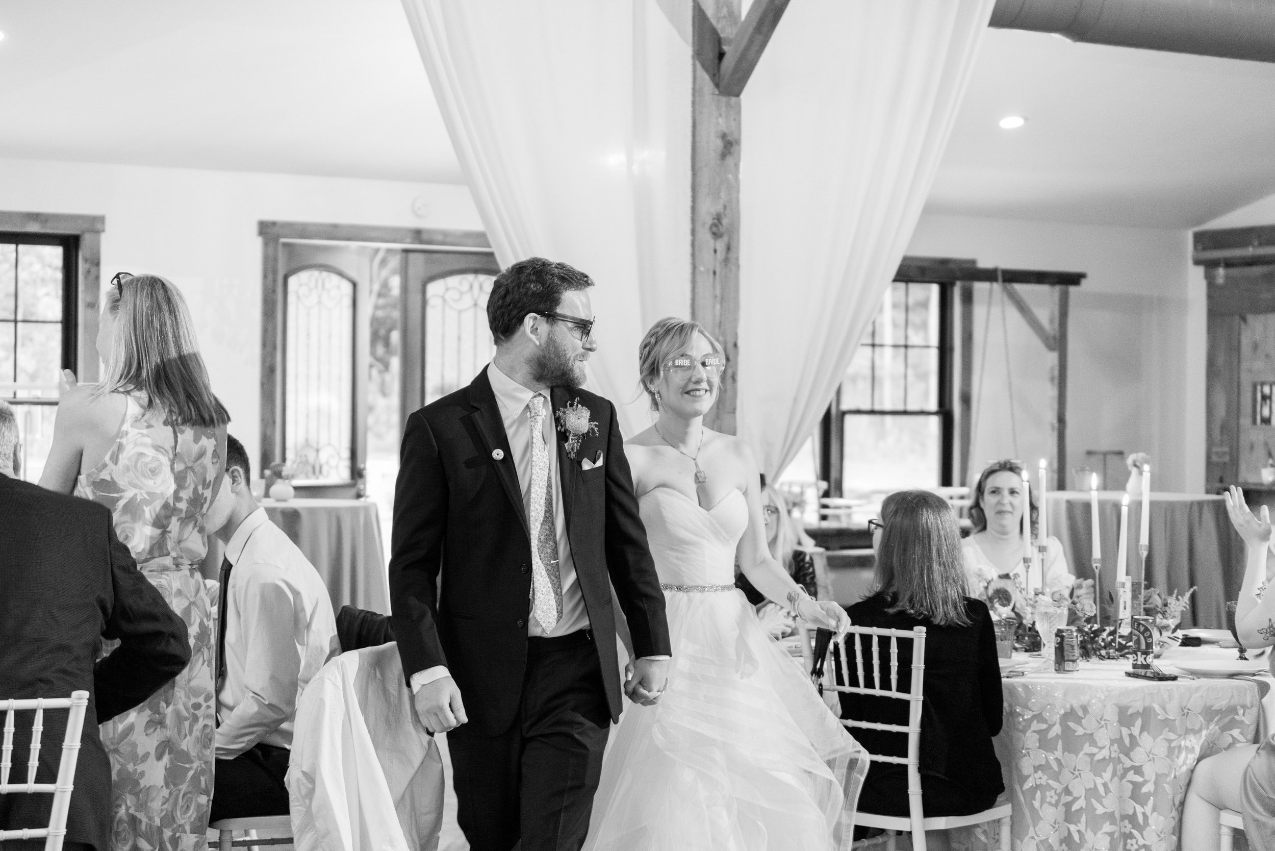 Reception Entrance Wedding at Lavender Oaks Farm in Chapel Hill Fancy This Photography