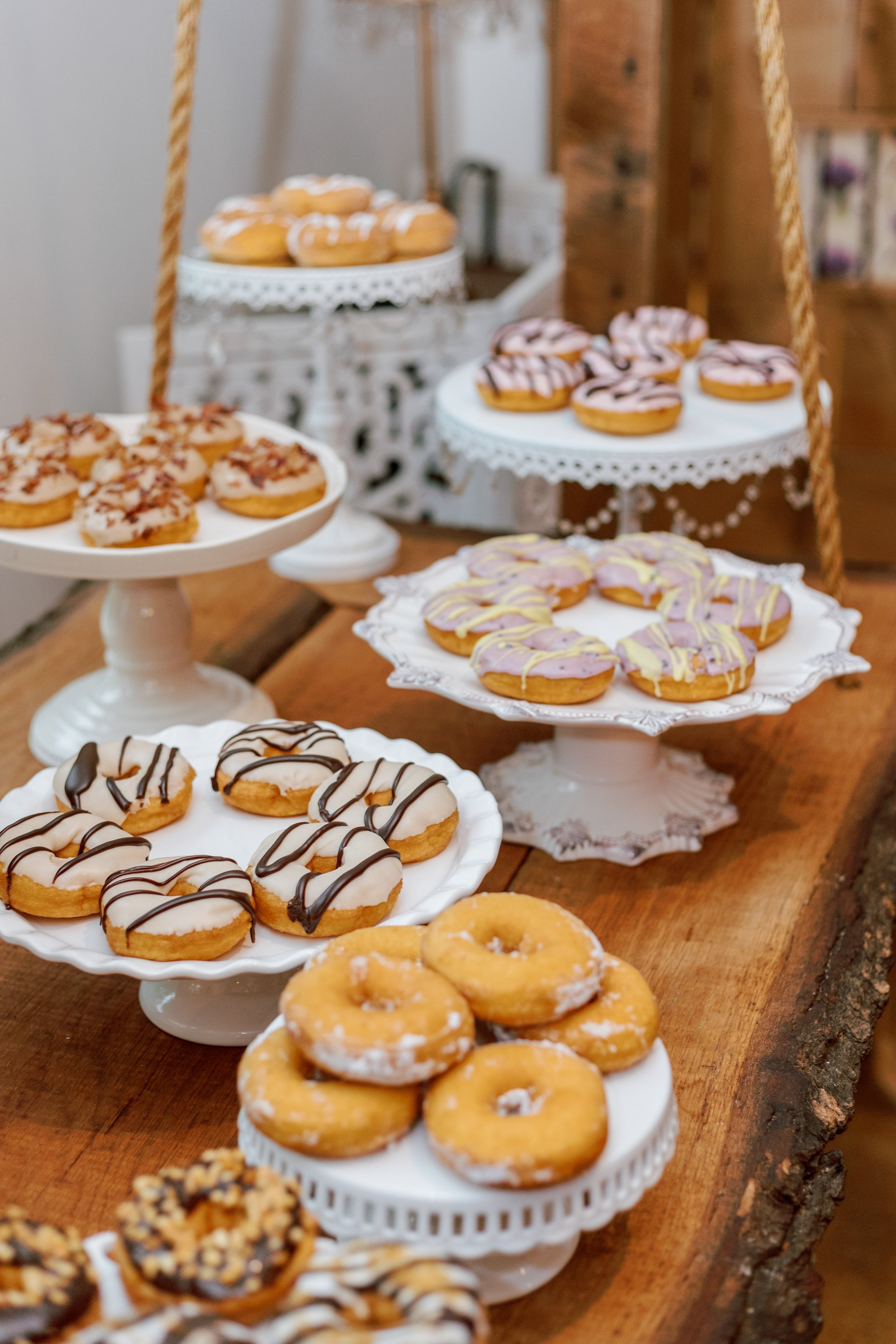 Dessert Duck Donuts Wedding at Lavender Oaks Farm in Chapel Hill Fancy This Photography