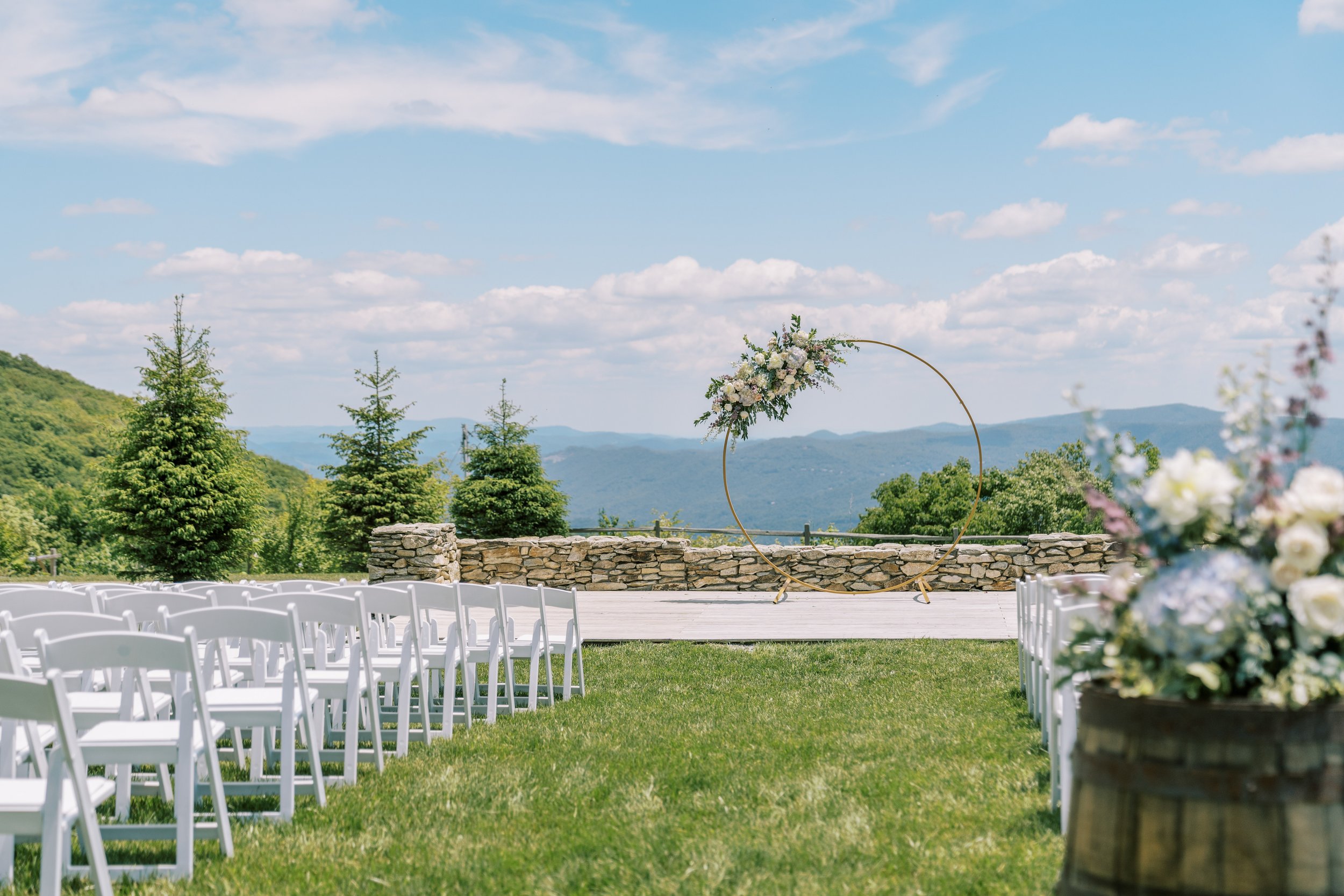 Blue Ridge Mountain Ceremony Overlook Barn wedding in Banner Elk, NC Fancy This Photography