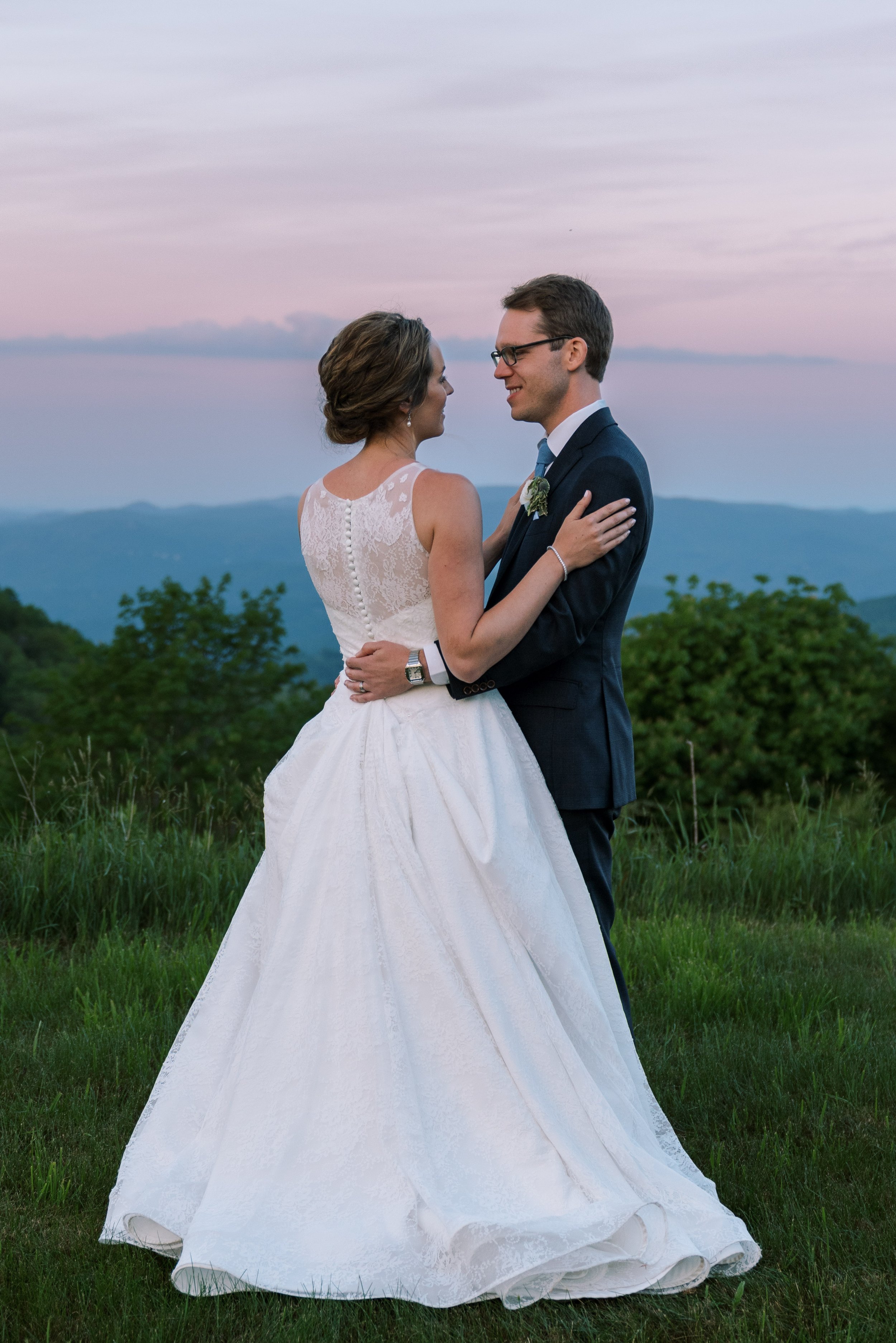 Blue Ridge Mountain View Couple Overlook Barn wedding in Banner Elk, NC Fancy This Photography