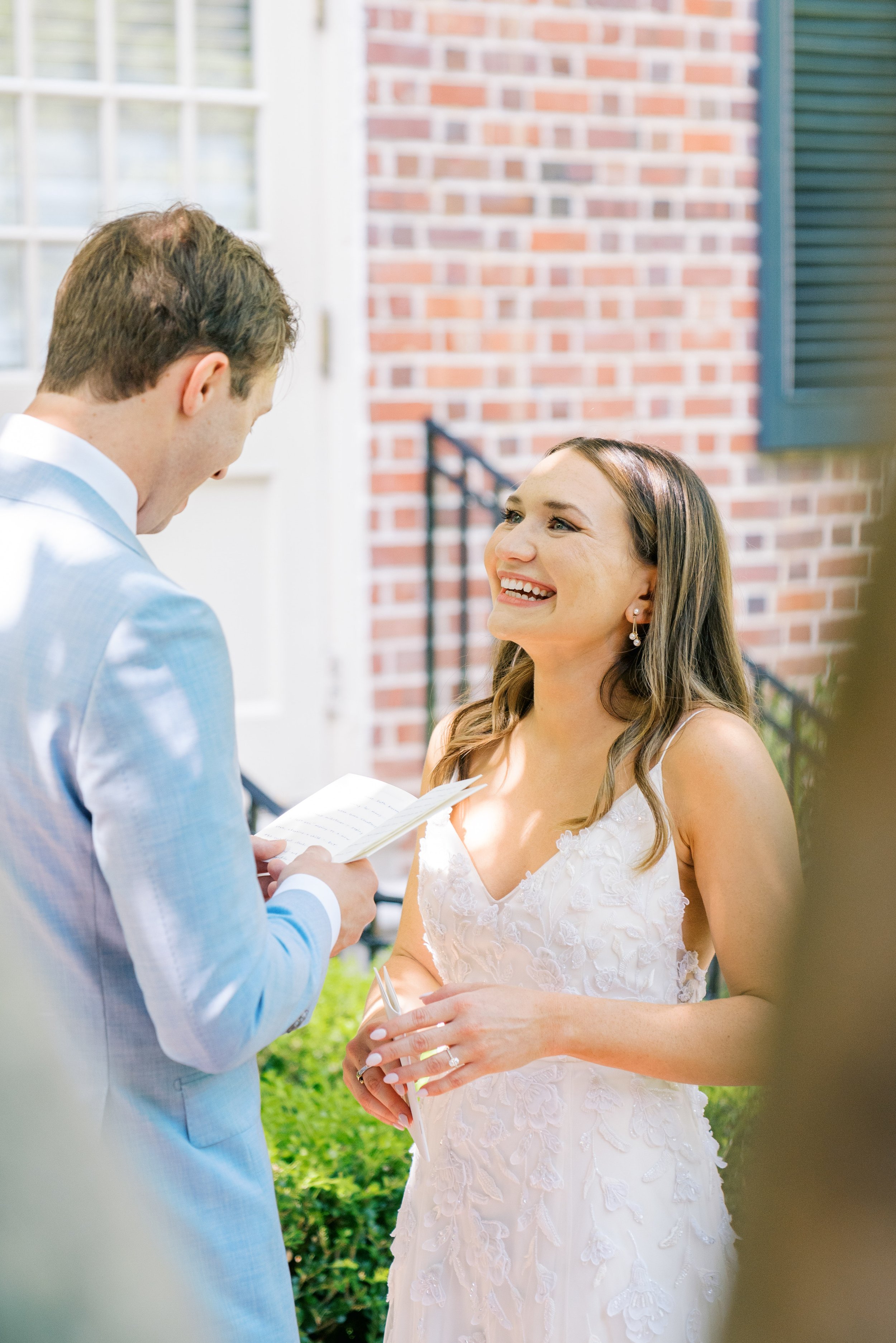 Vows Bride and Groom Jewish Wedding at The Carolina Inn Chapel Hill North Carolina Fancy This Photography