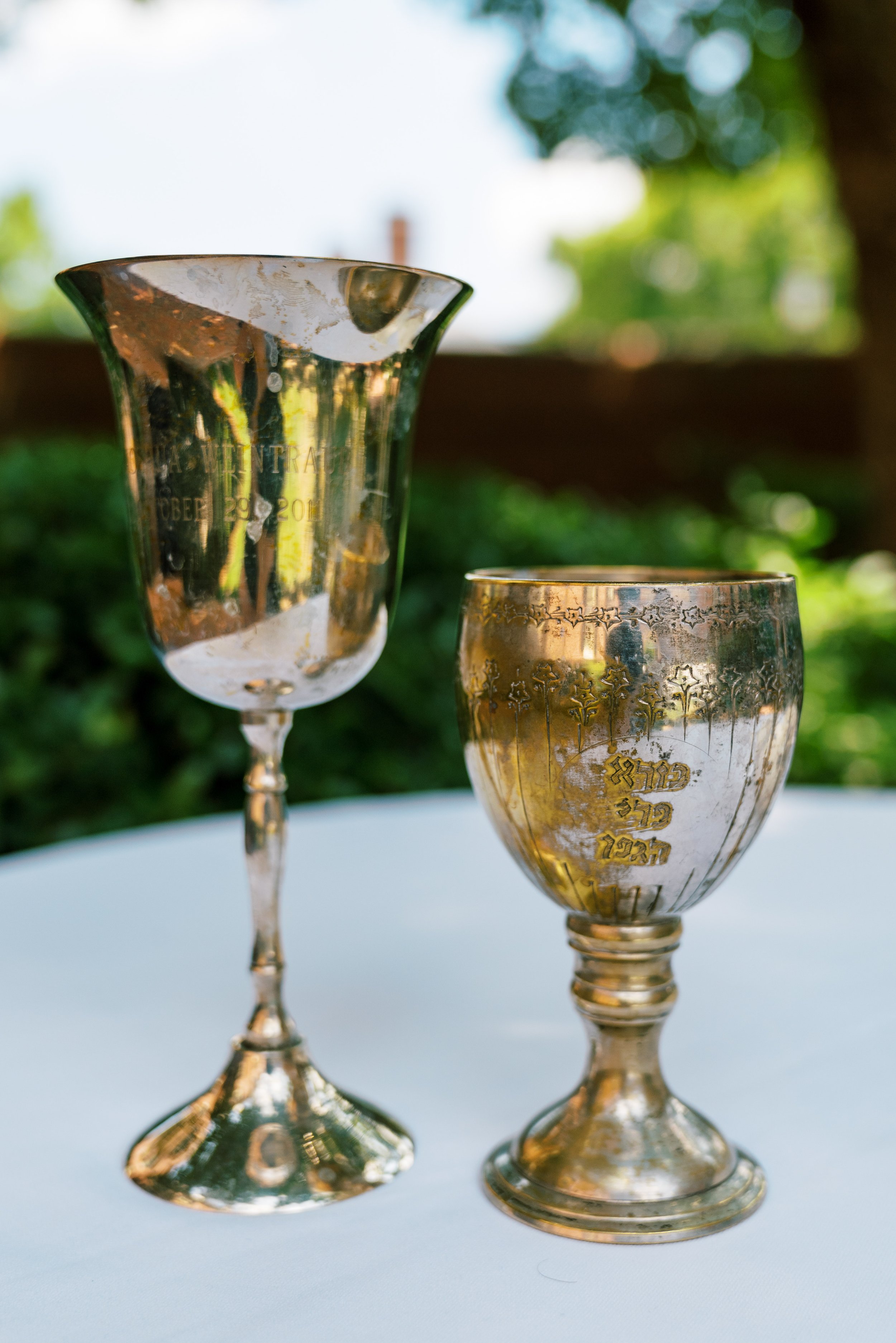 Gold Ceremony Kiddush Cups Jewish Wedding at The Carolina Inn Chapel Hill North Carolina Fancy This Photography