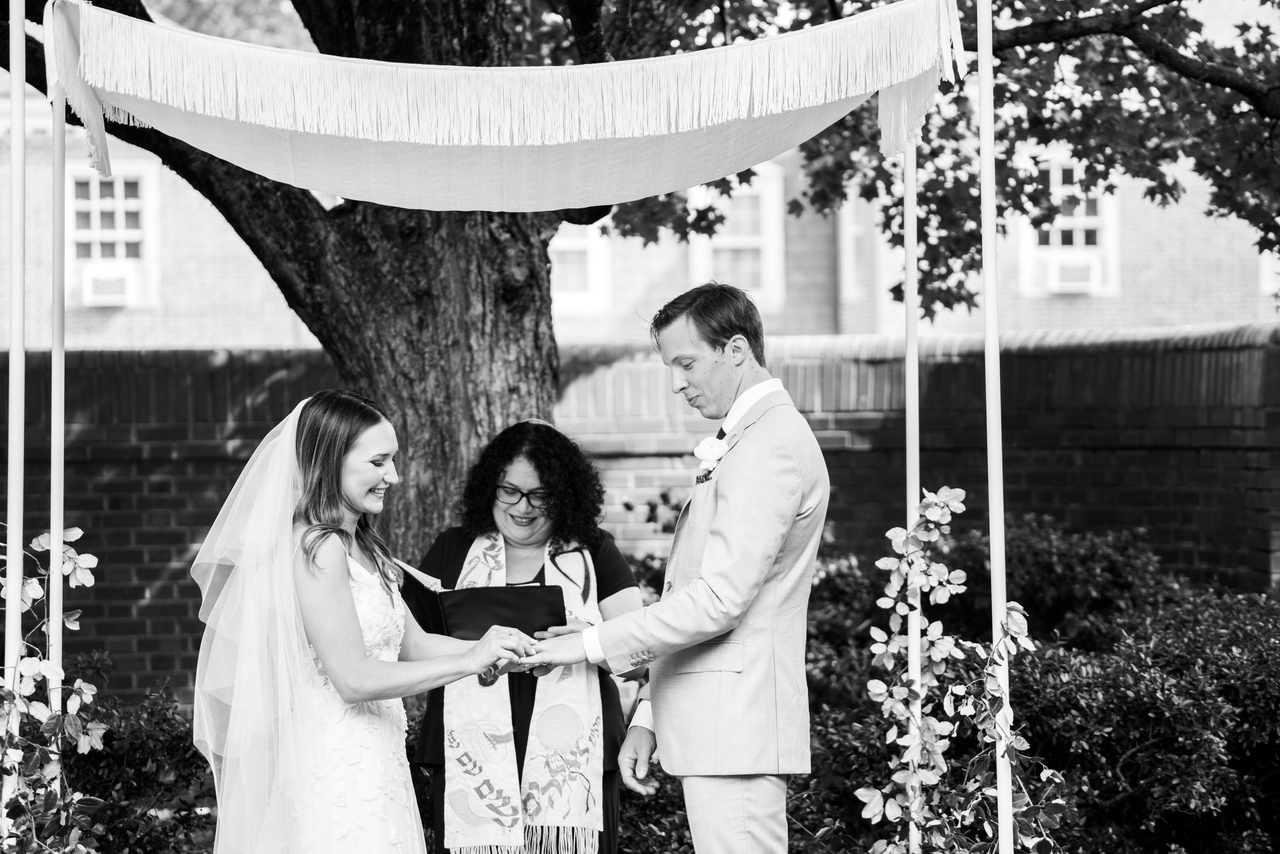 Wedding Ceremony Bride and Groom Jewish Wedding at The Carolina Inn Chapel Hill North Carolina Fancy This Photography