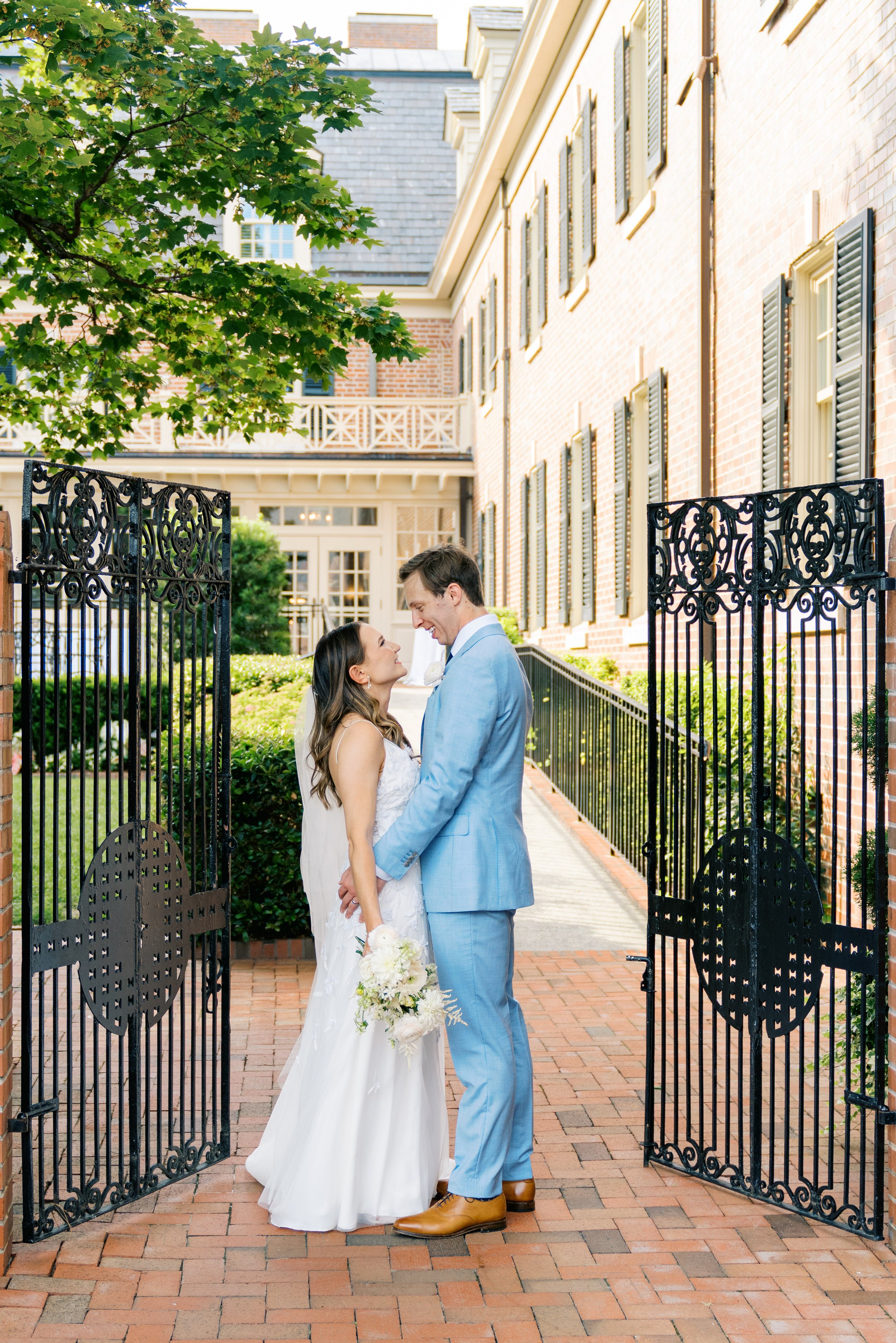 Black Gate Bride and Groom Jewish Wedding at The Carolina Inn Chapel Hill North Carolina Fancy This Photography