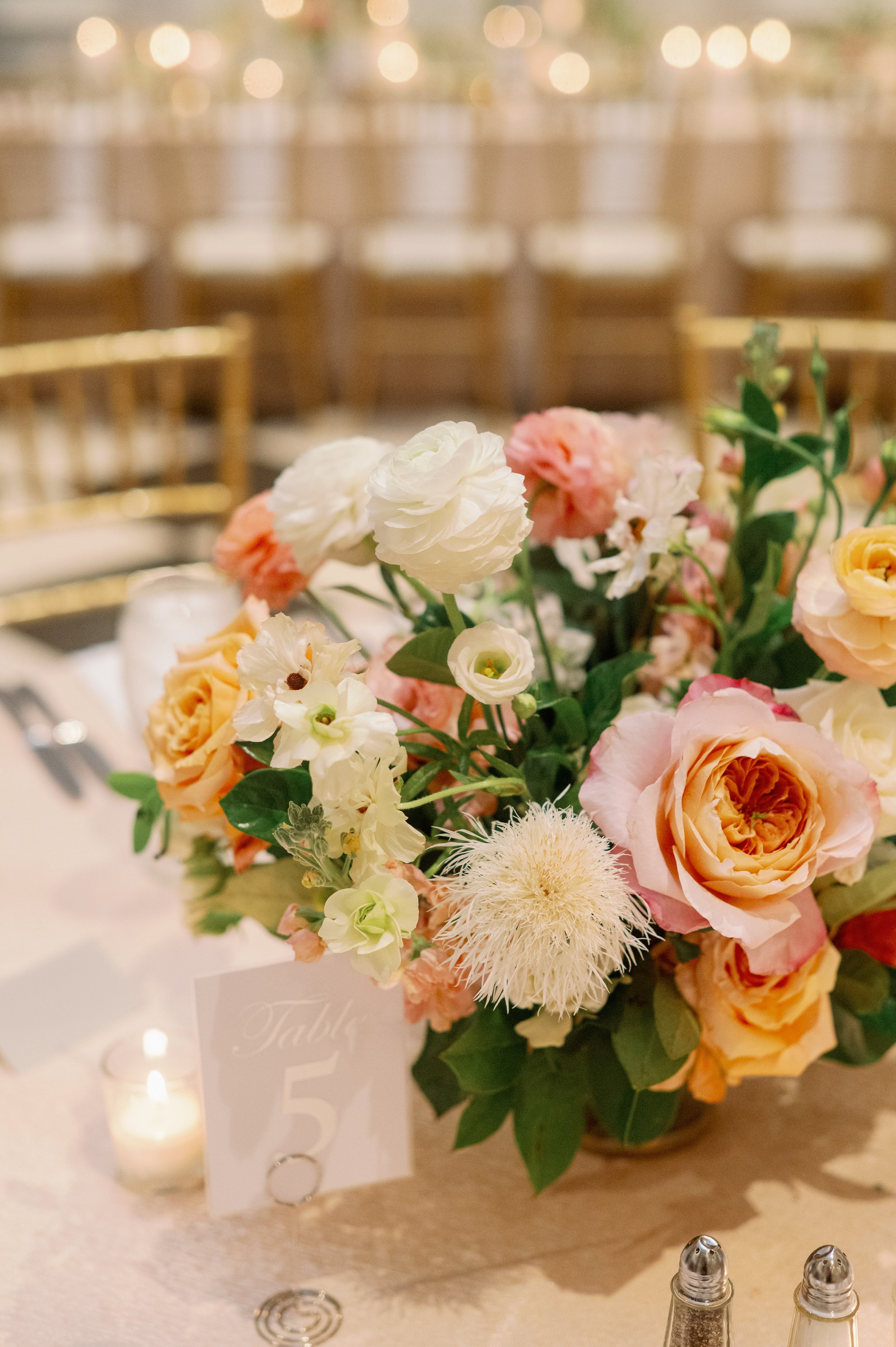 Romantic Reception Flowers Once Gathered Wedding at The Carolina Inn North Carolina Fancy This Photography