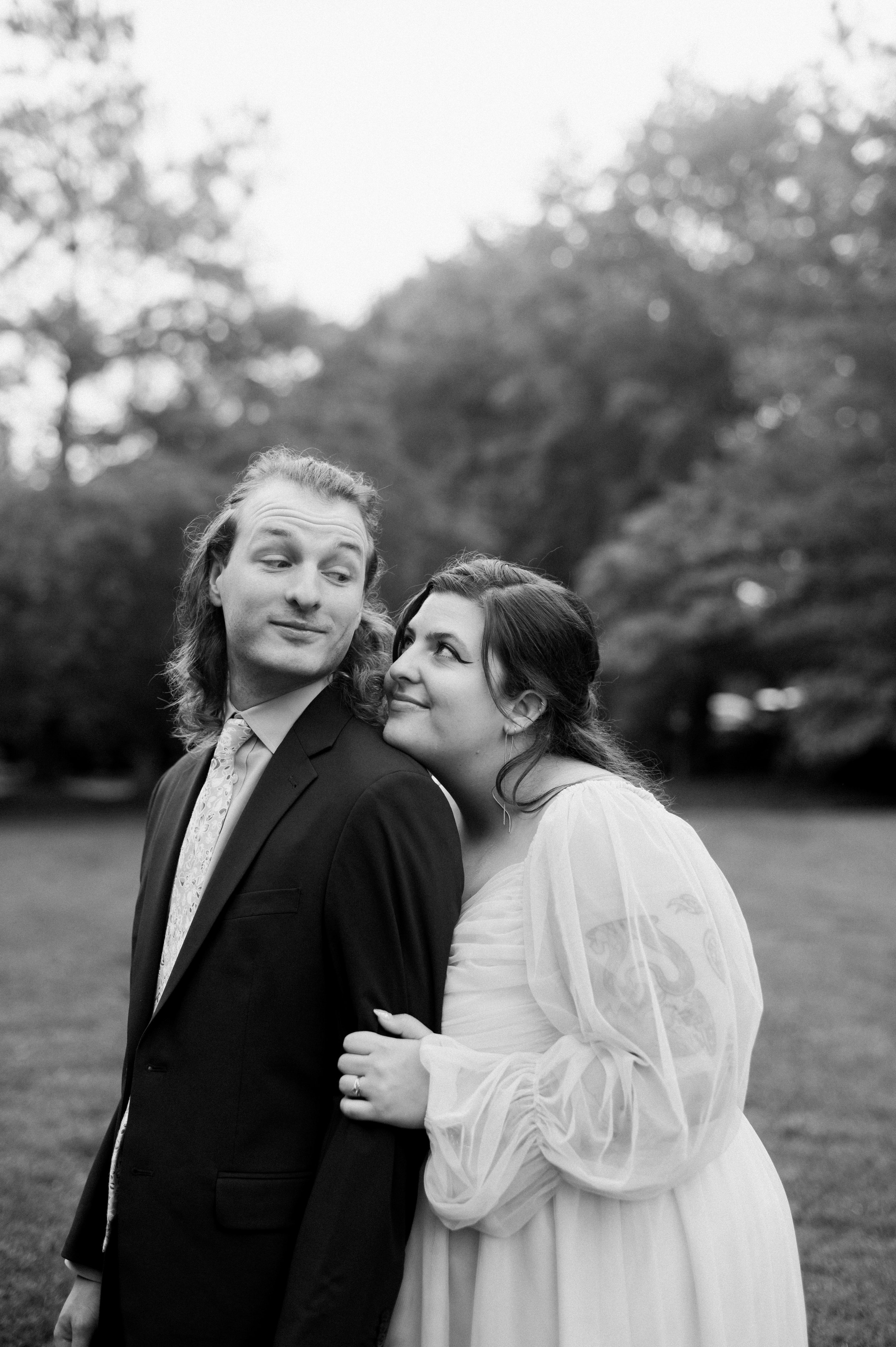 Black and White Fine Art Portrait Ashley and Jack’s Backyard Wedding in Chapel Hill Fancy This Photography