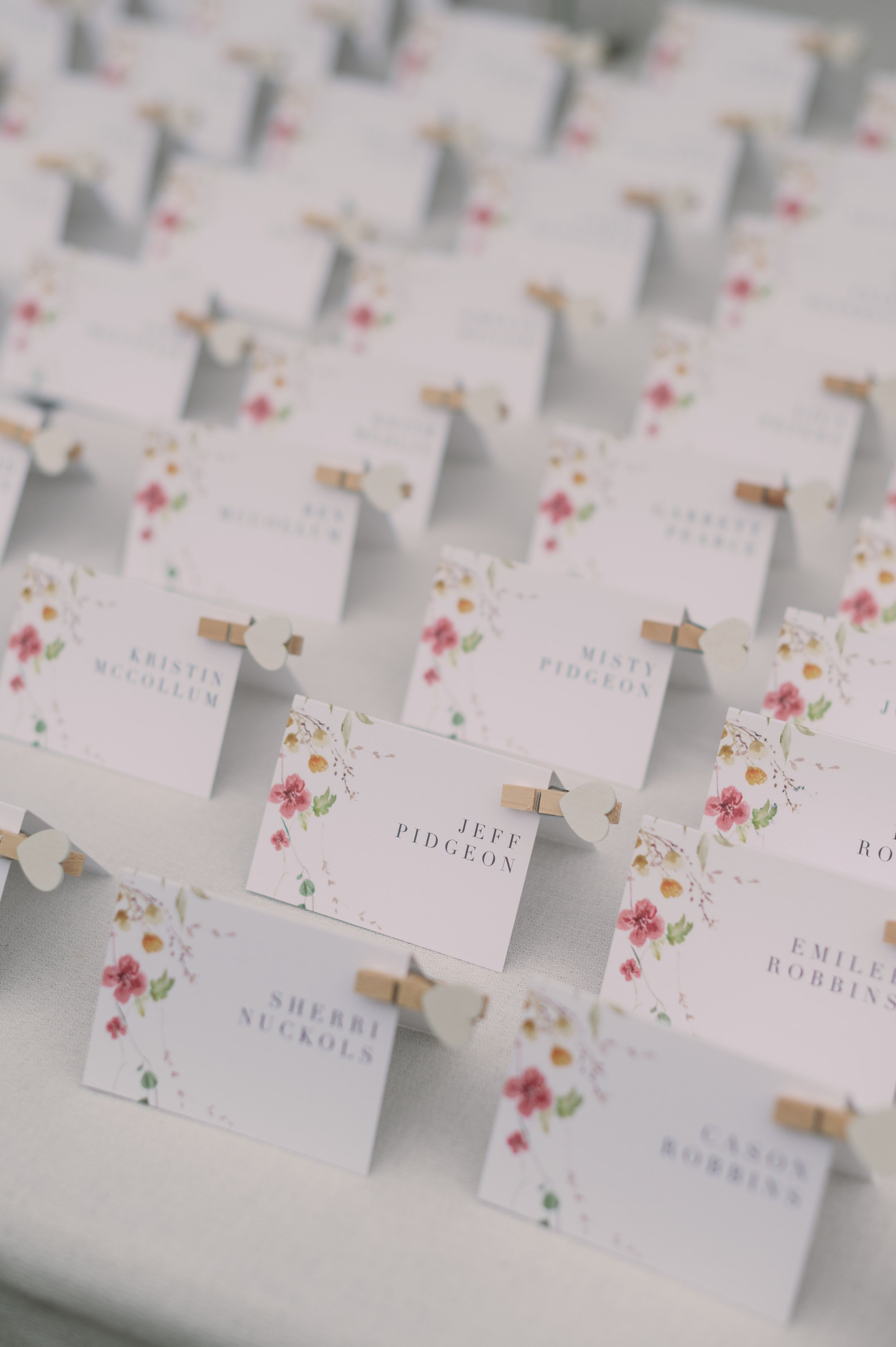 Place Cards Backyard Wedding in Chapel Hill Fancy This Photography