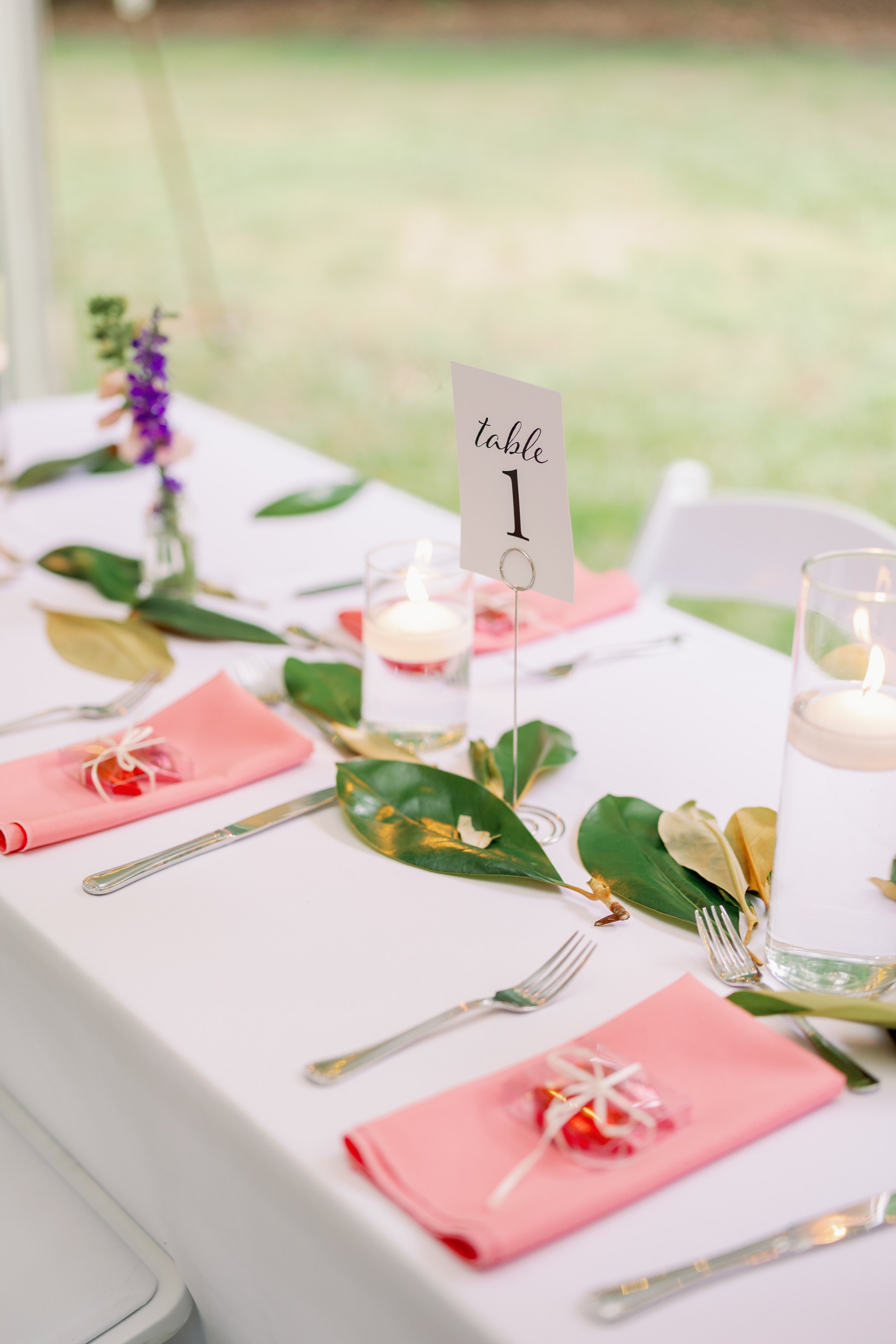 Wedding Reception Table Backyard Wedding in Chapel Hill Fancy This Photography