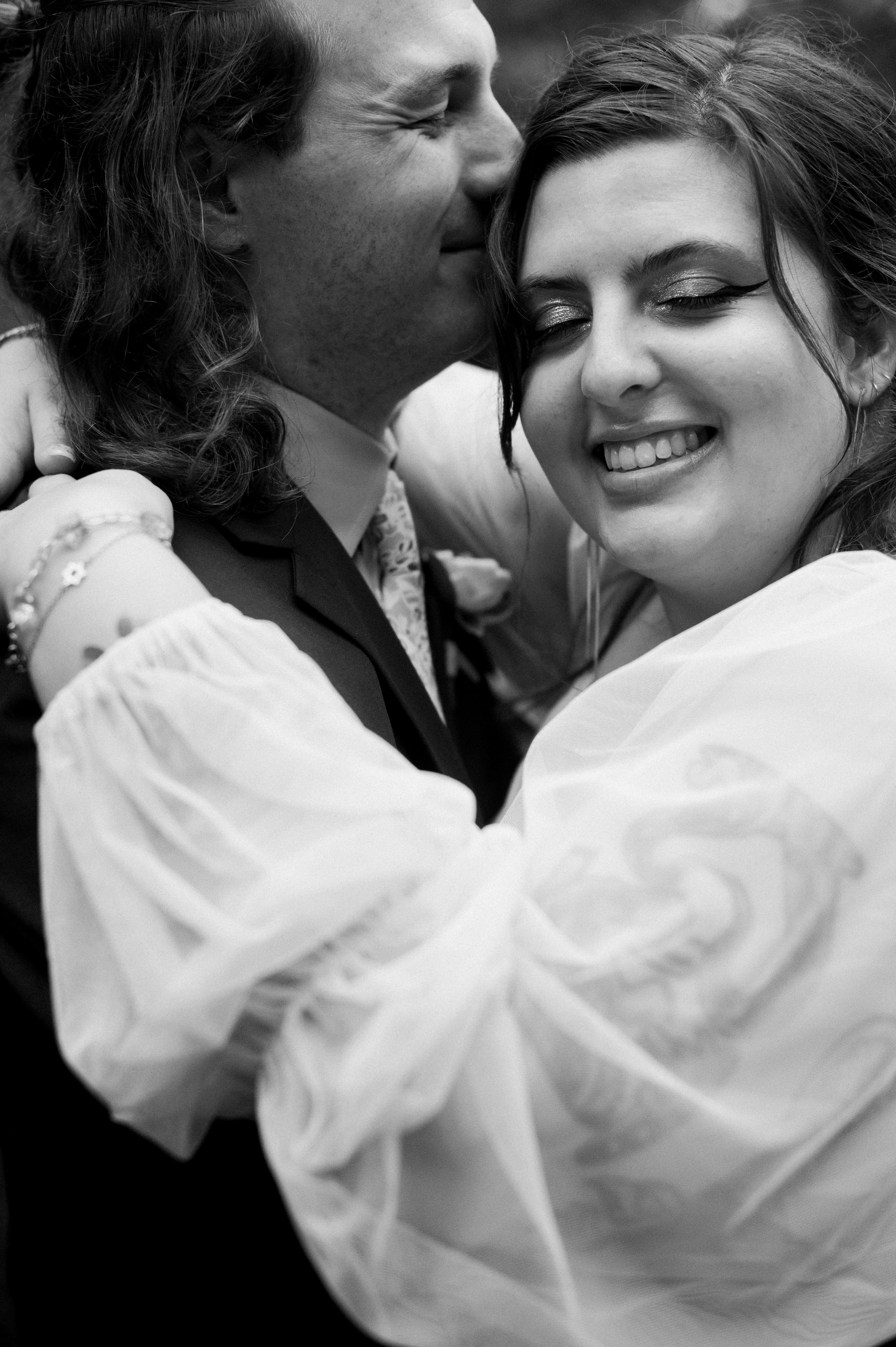 Fine Art Embrace Newlyweds Backyard Wedding in Chapel Hill Fancy This Photography