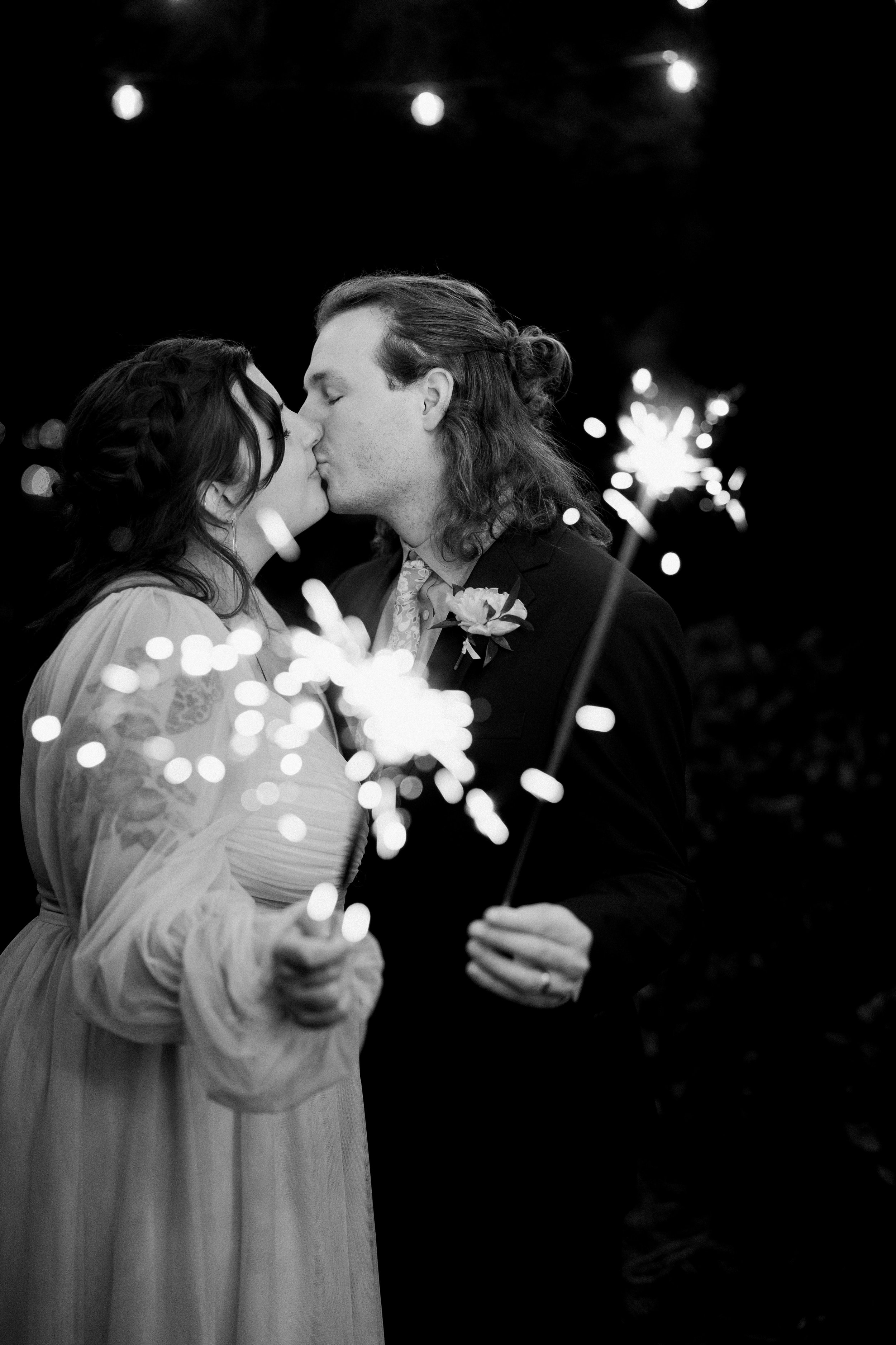 Sparklers Backyard Wedding in Chapel Hill Fancy This Photography