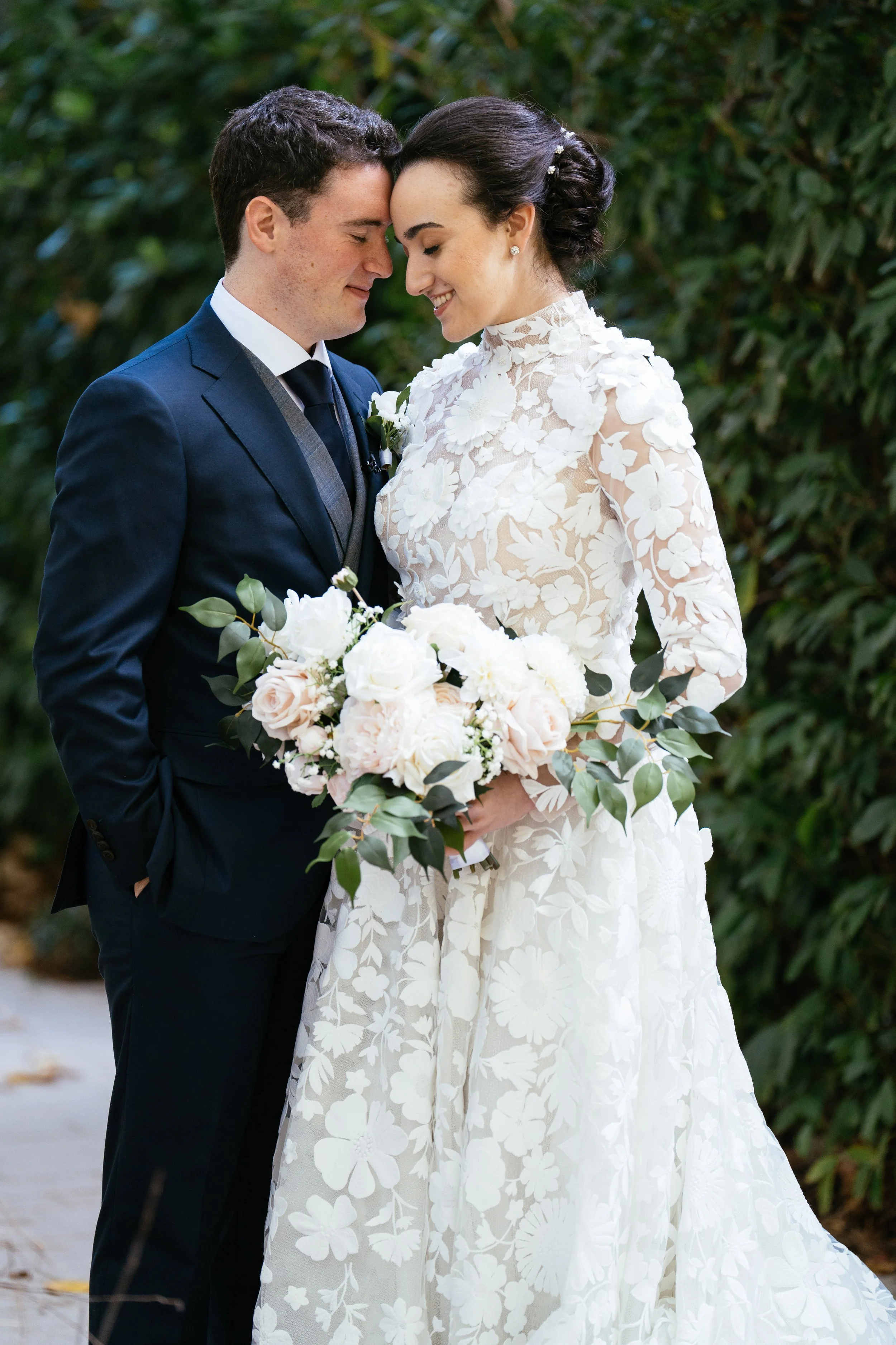 Romantic Wedding Portrait at The Umstead Hotel in Cary NC