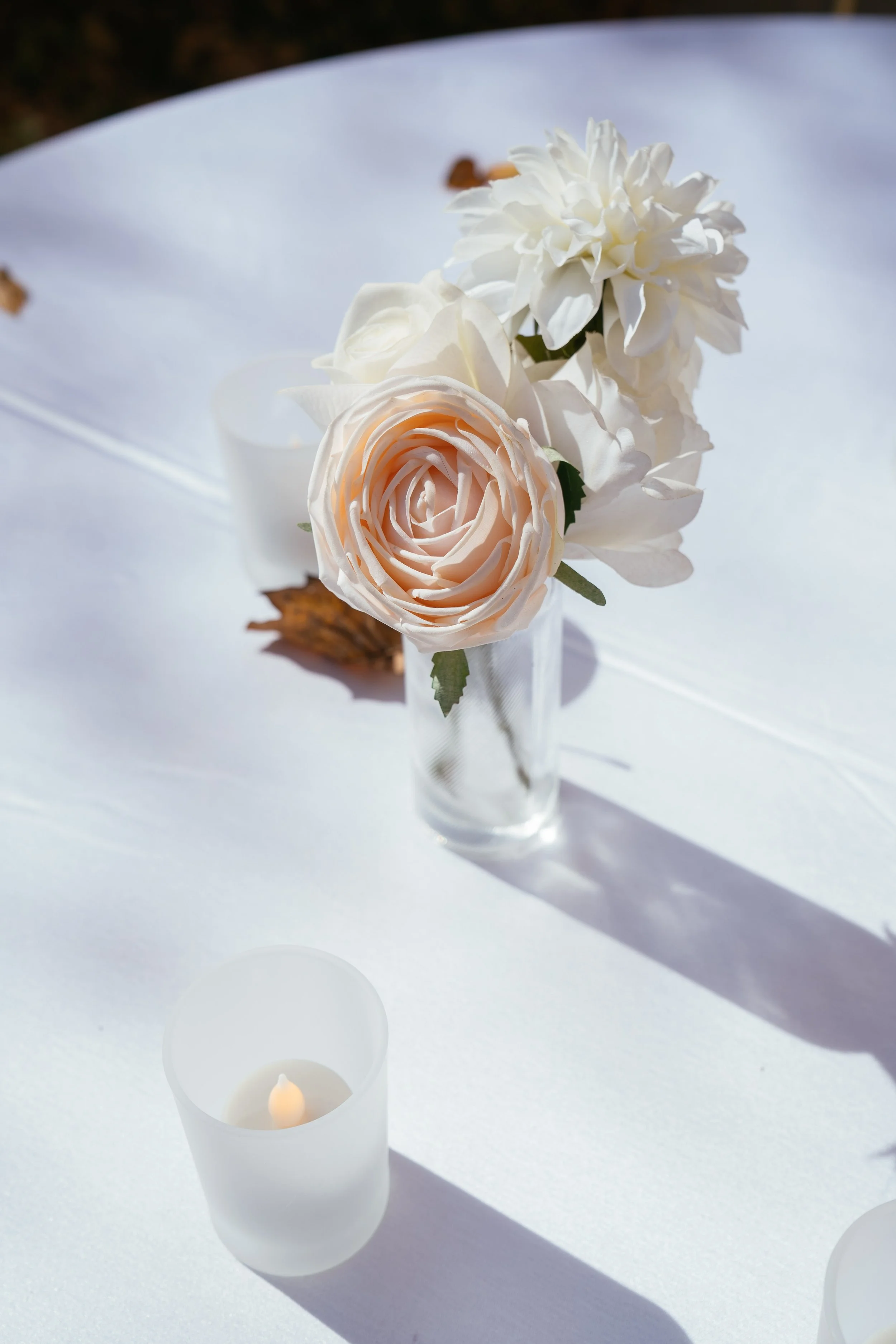 Minimalist Wedding Floral Details at The Umstead Hotel Cary NC