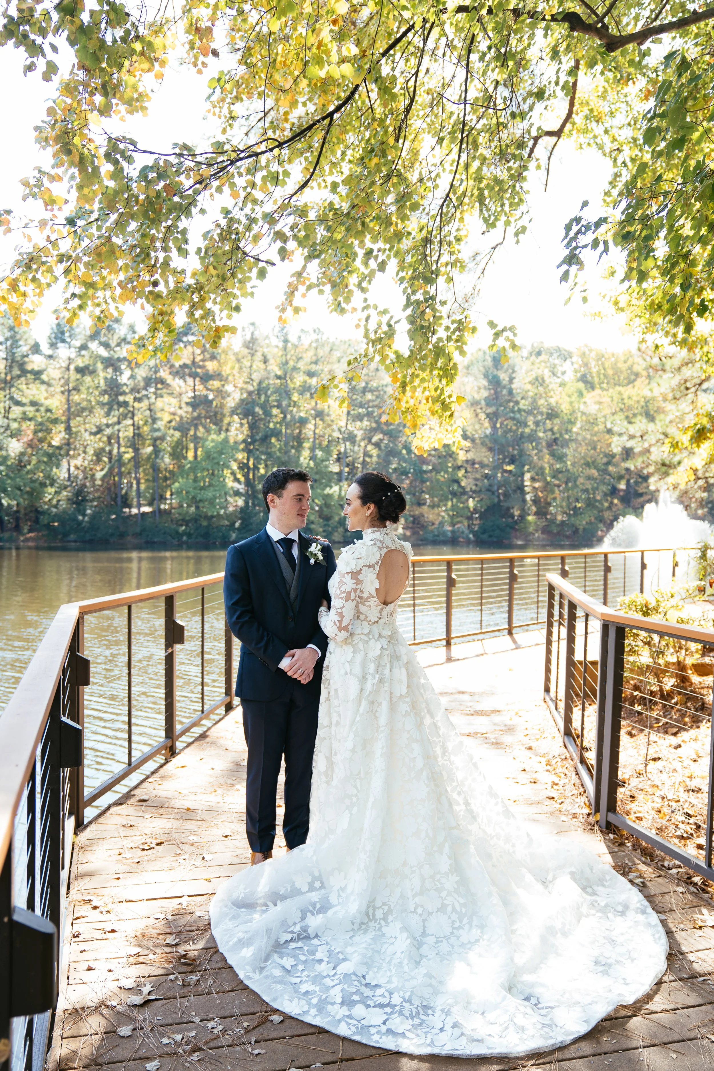 Fall Wedding Portrait at The Umstead Hotel Cary NC